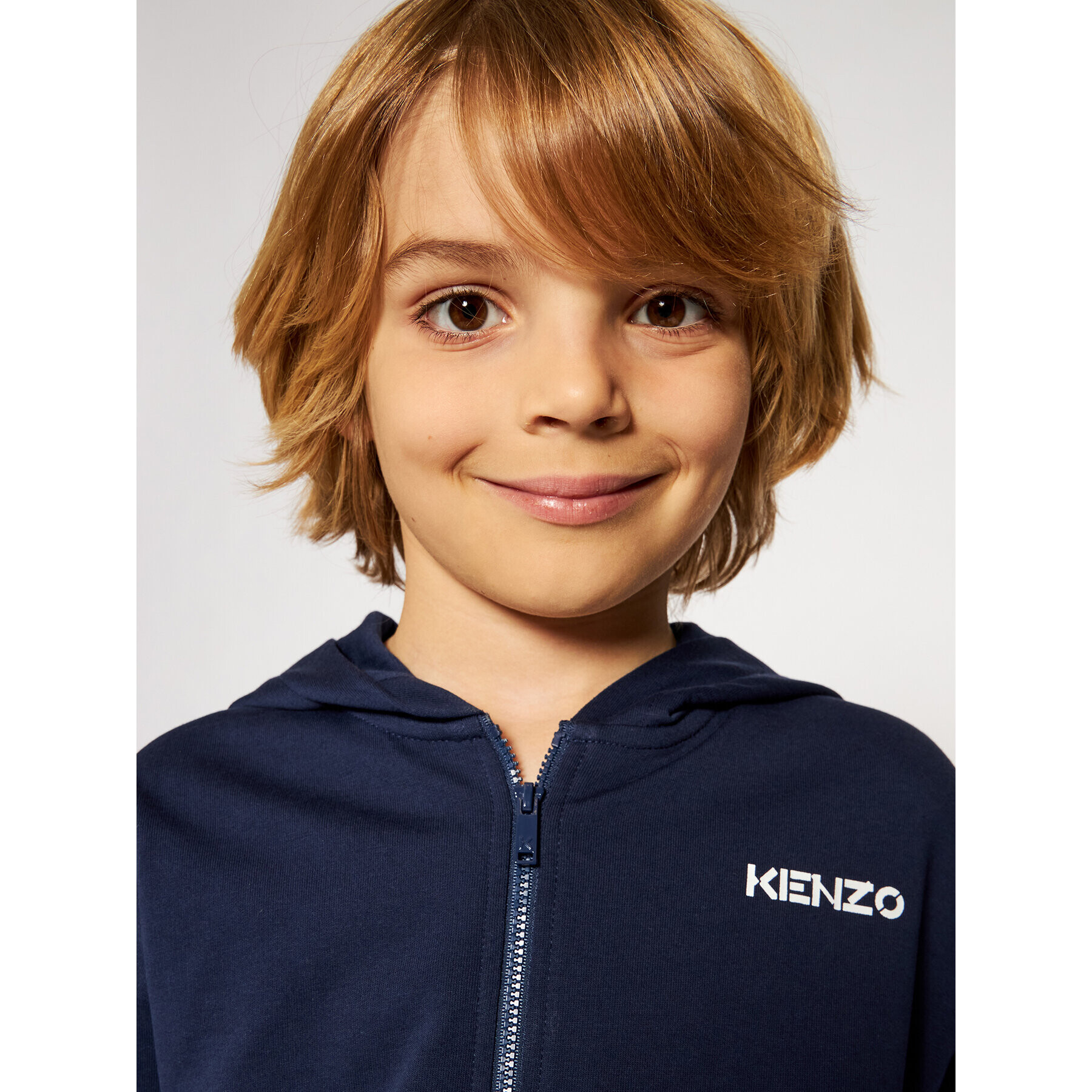 Kenzo Kids Mikina K15051 S Tmavomodrá Regular Fit - Pepit.cz