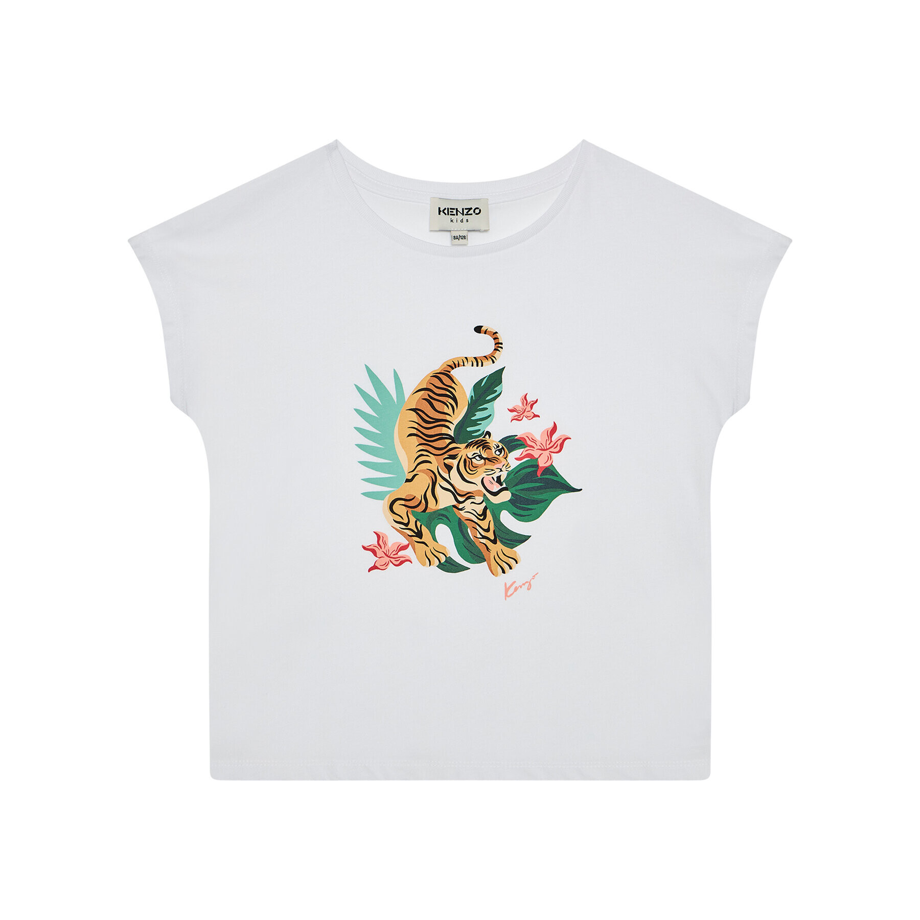 Kenzo Kids T-Shirt K15099 D Bílá Regular Fit - Pepit.cz