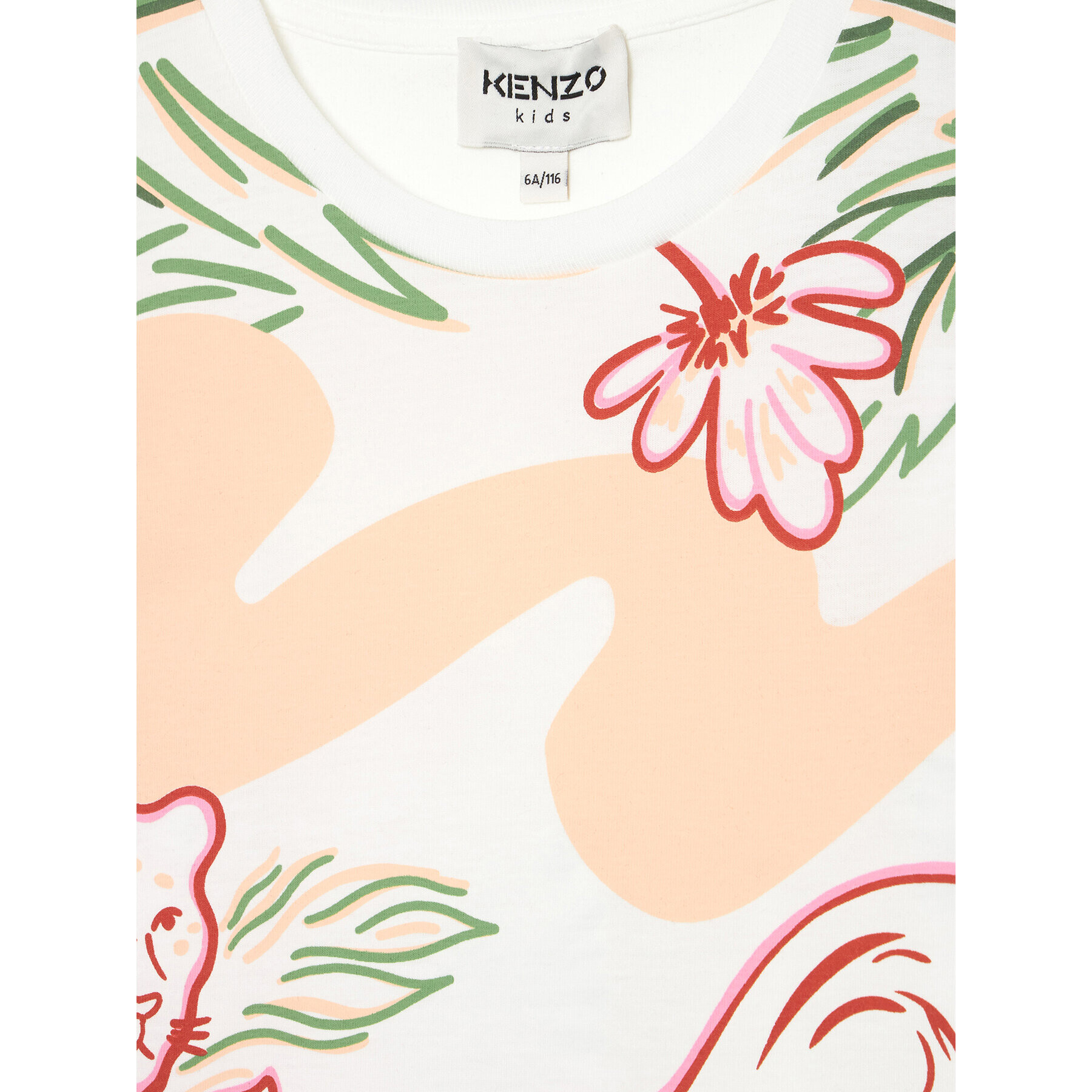 Kenzo Kids T-Shirt K15488 Bílá Regular Fit - Pepit.cz