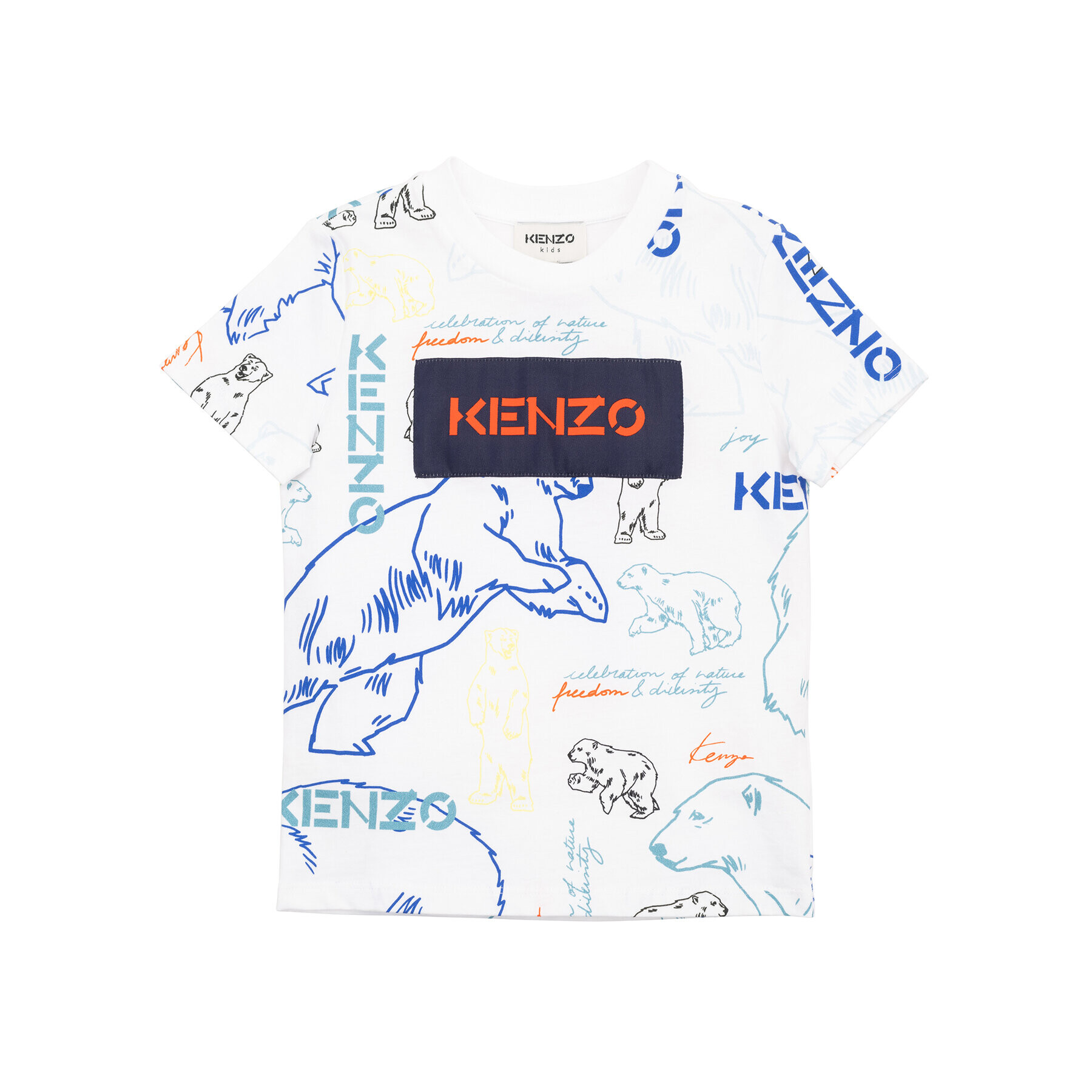 Kenzo Kids T-Shirt K25660 D Bílá Regular Fit - Pepit.cz