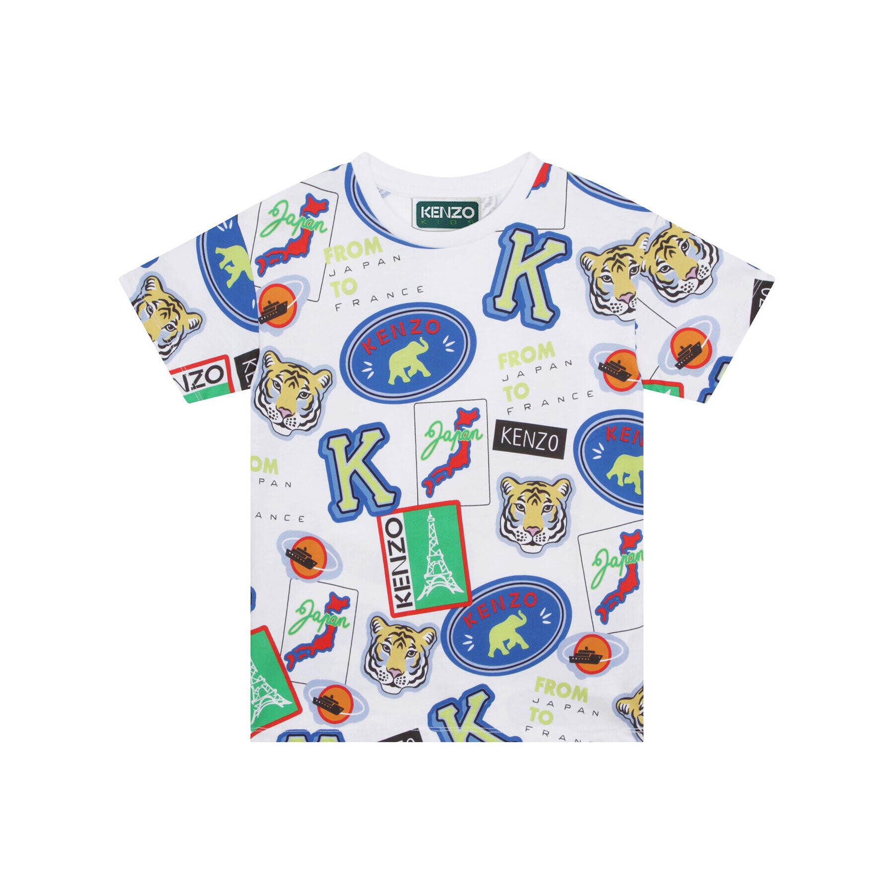 Kenzo Kids T-Shirt K25784 M Bílá Regular Fit - Pepit.cz