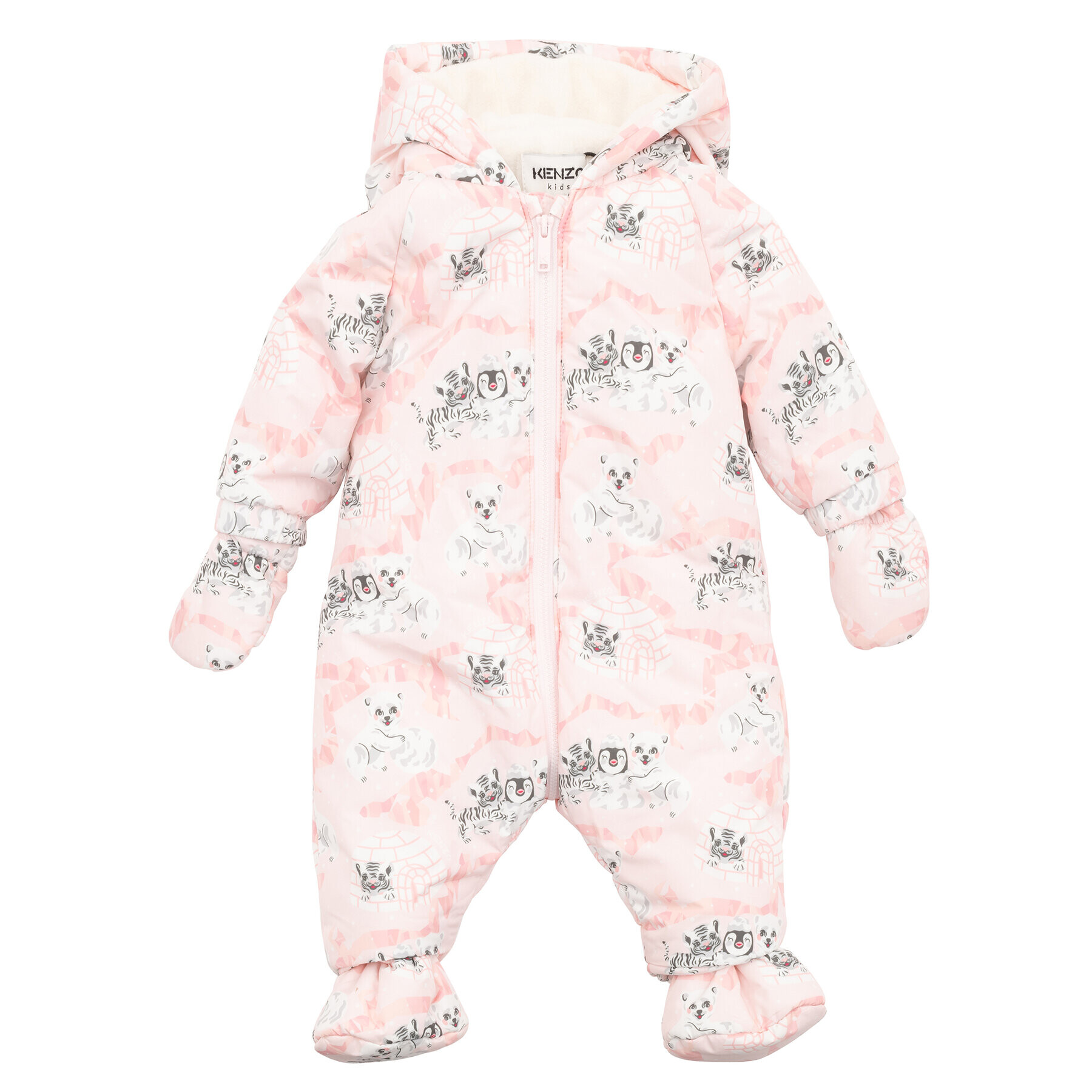 Kenzo Kids Zimní kombinéza K96005 Růžová Regular Fit - Pepit.cz