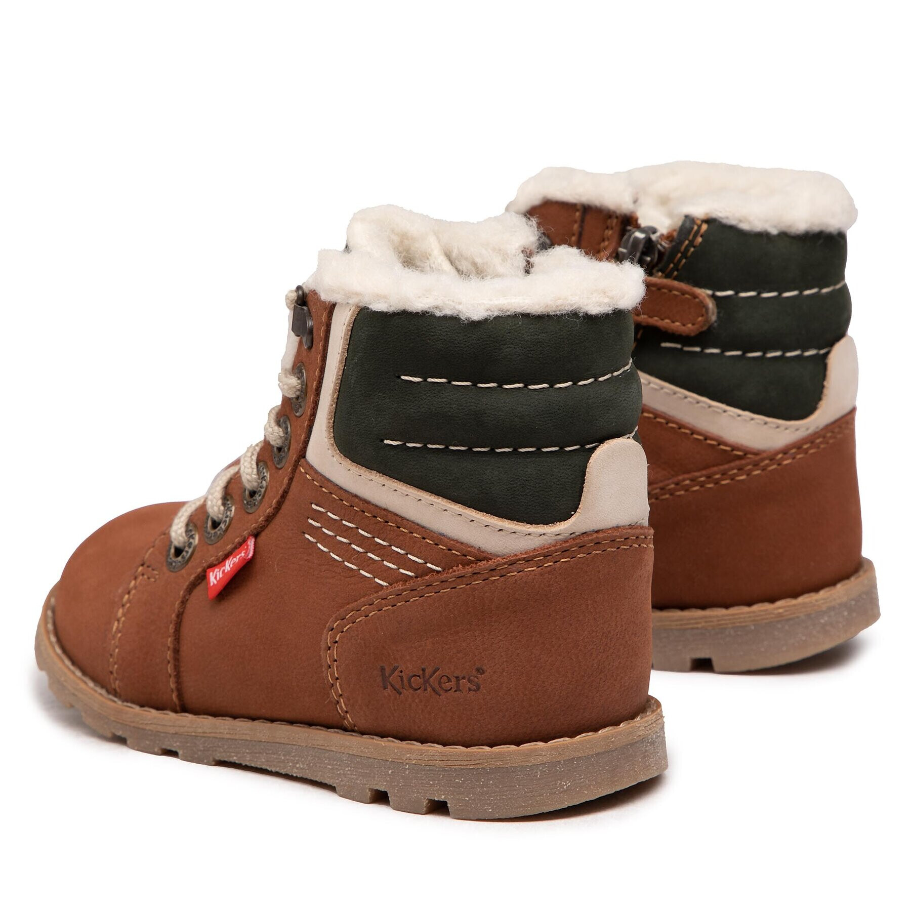 Kickers Kozačky Nonotain 909850-10 S Hnědá - Pepit.cz