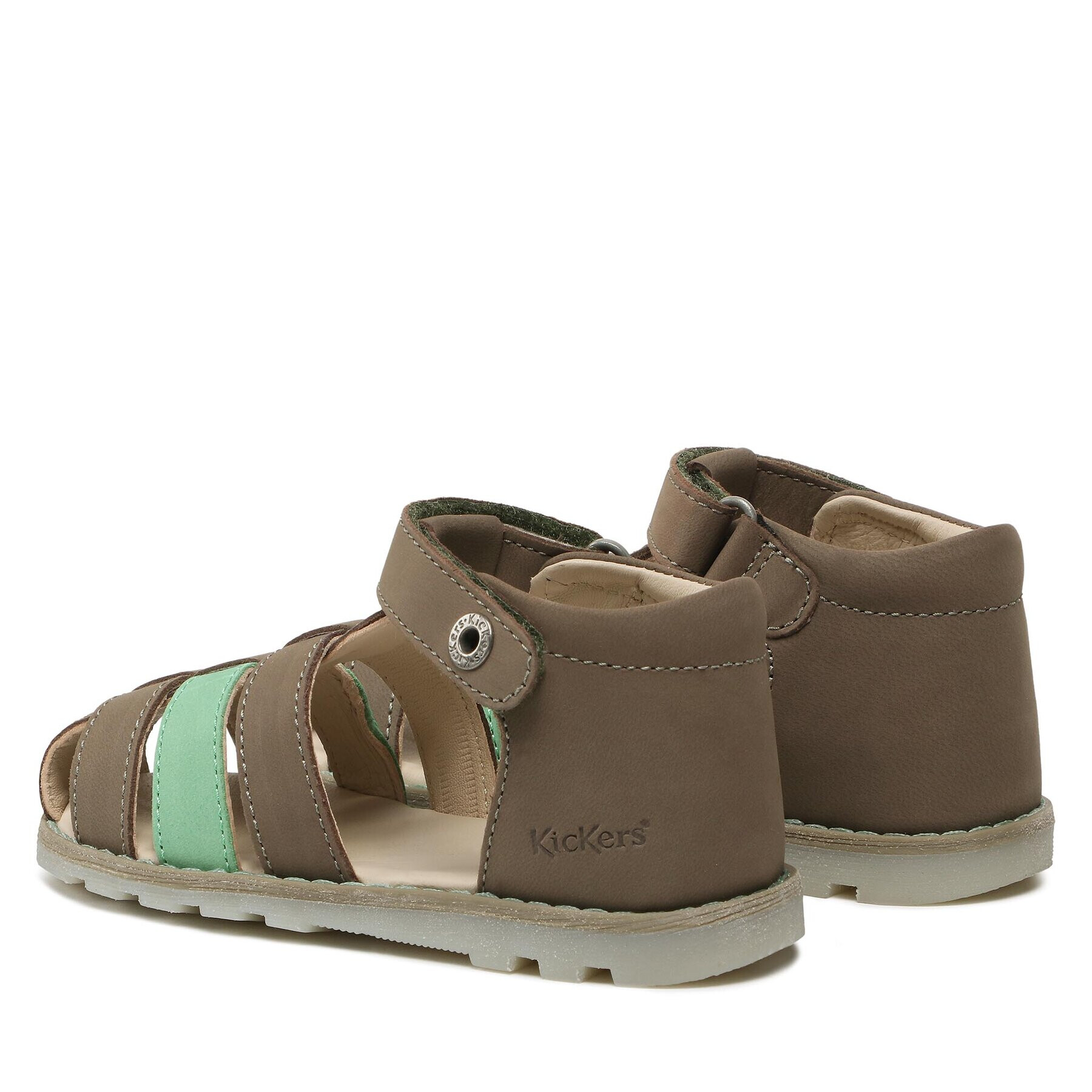 Kickers Sandály Nonopi 927620-10 S Khaki - Pepit.cz