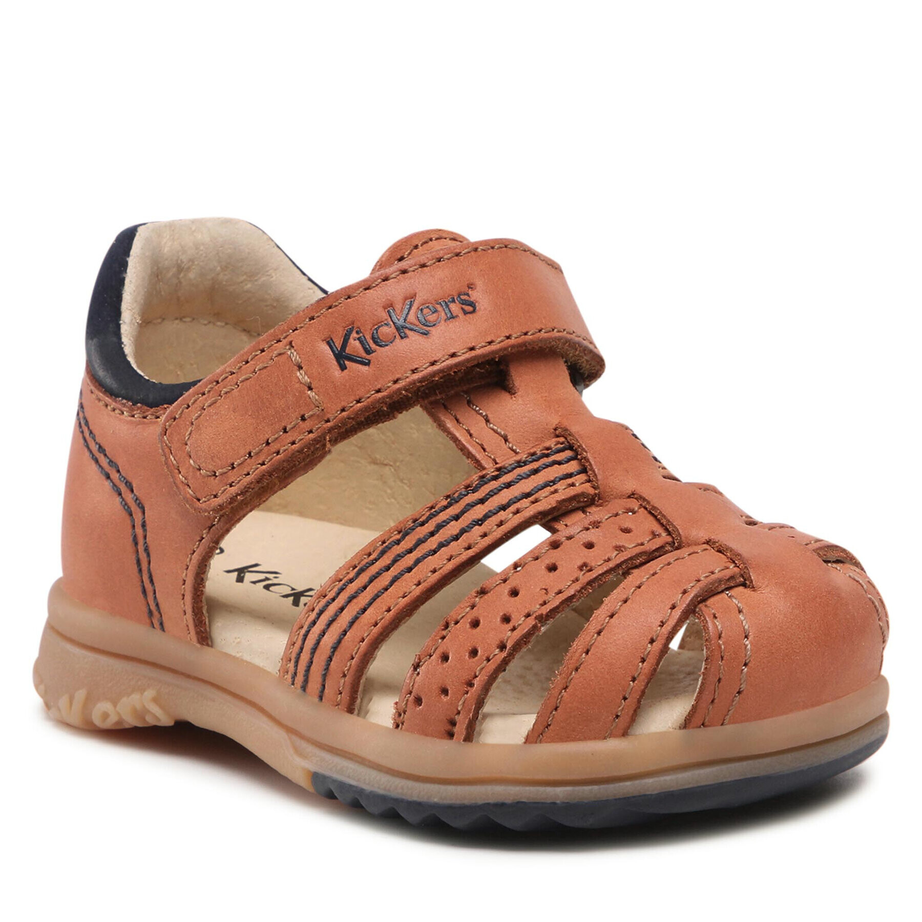 Kickers Sandály Platiback 544884-10 M Hnědá - Pepit.cz