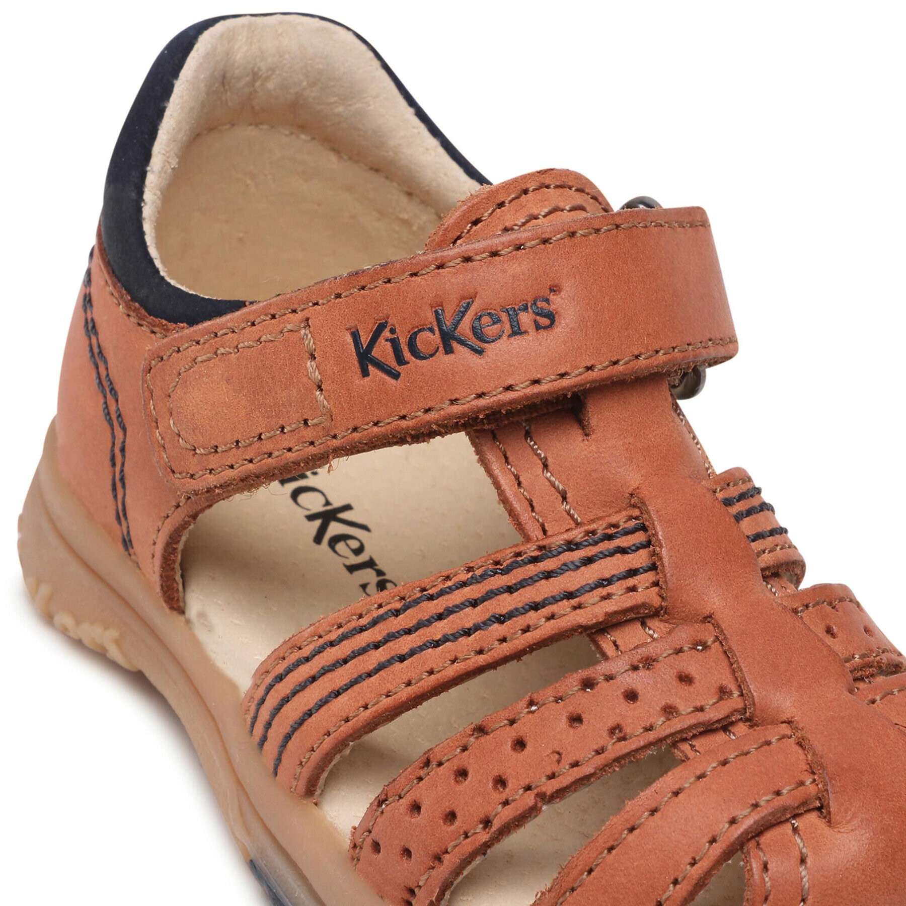 Kickers Sandály Platiback 544884-10 M Hnědá - Pepit.cz