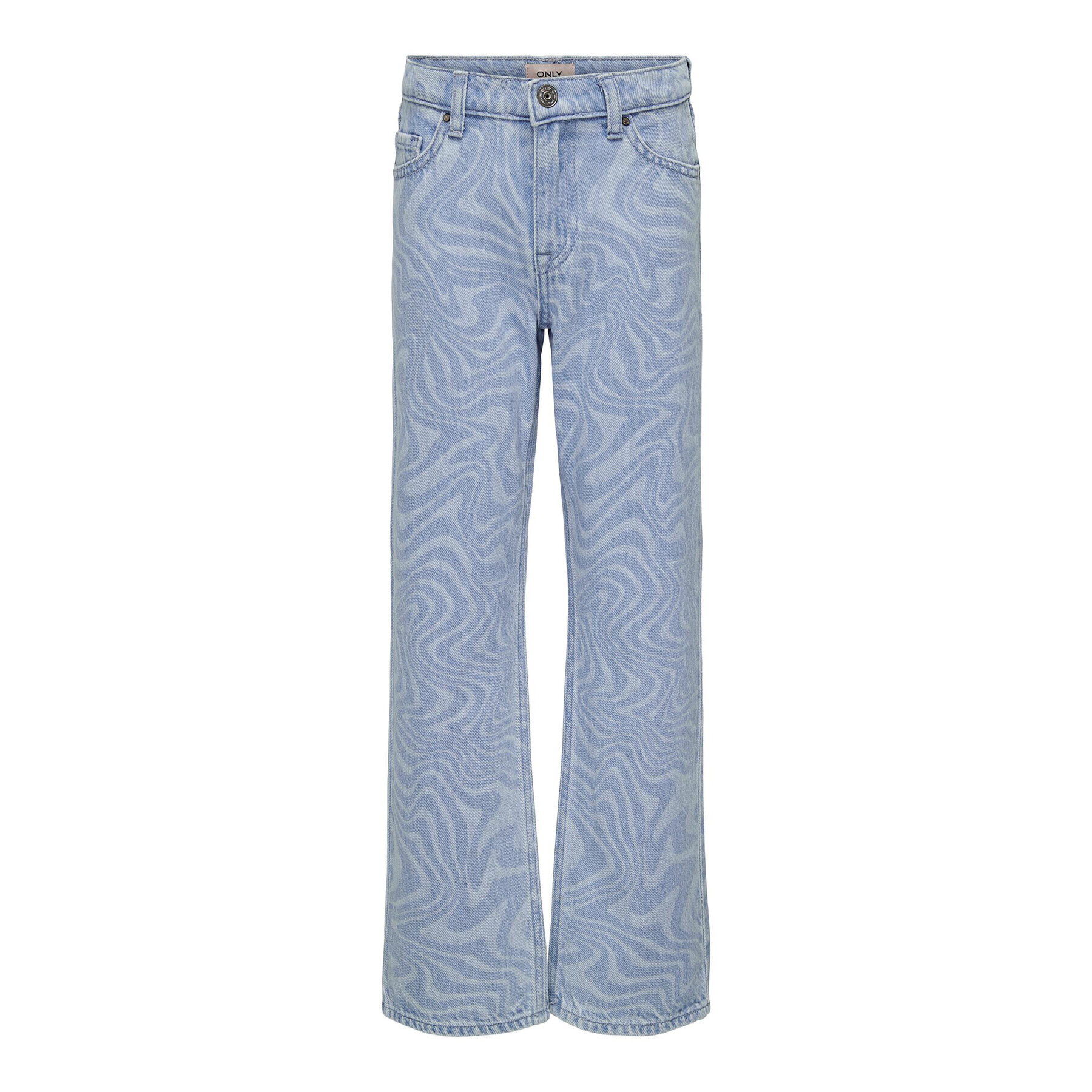 Kids ONLY Jeansy 15295935 Zelená Straight Fit - Pepit.cz