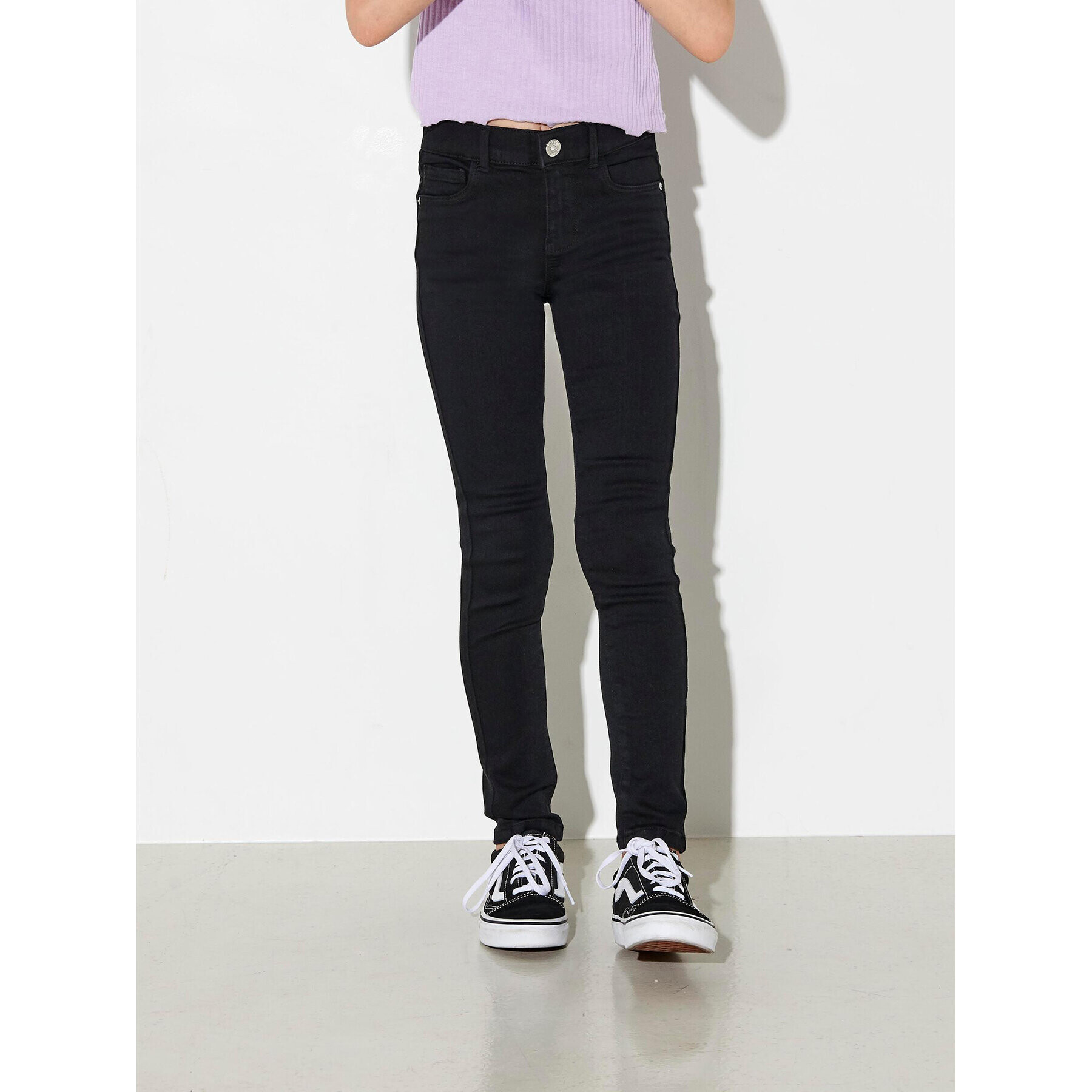 Kids ONLY Jeansy Rain 15234583 Černá Skinny Fit - Pepit.cz