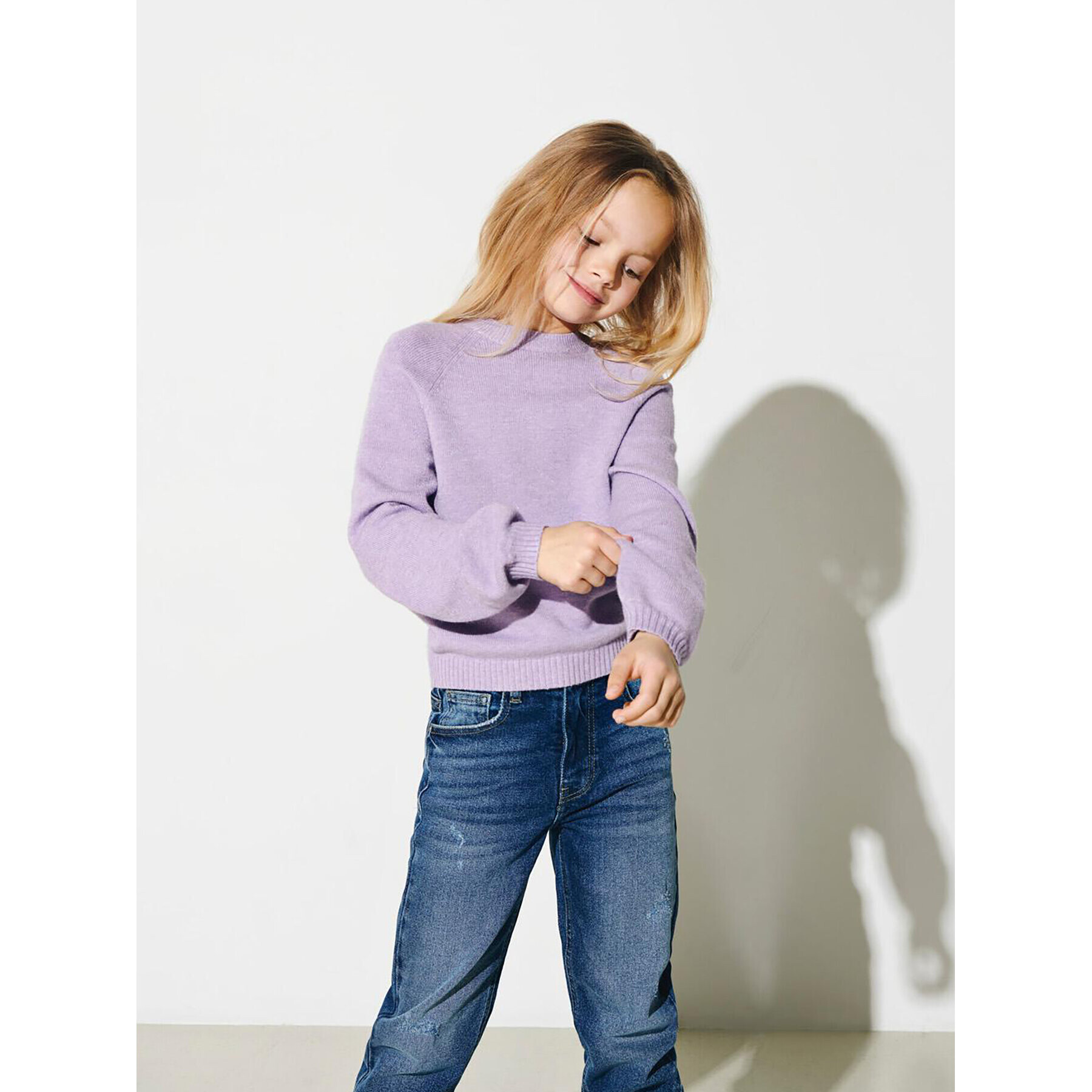 Kids ONLY Svetr Lesley 15246166 Fialová Regular Fit - Pepit.cz