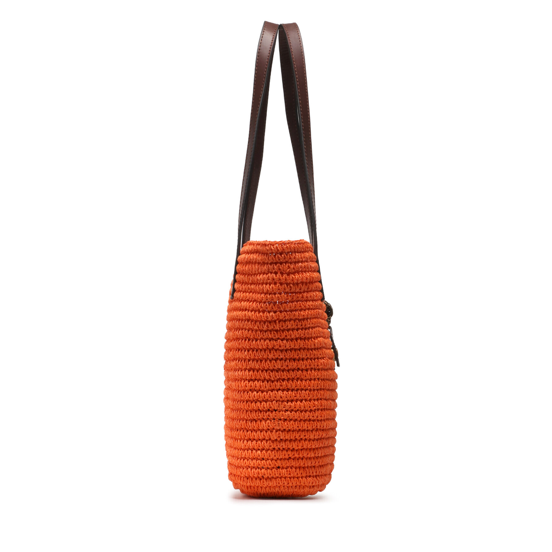 Kurt Geiger Kabelka Hampton Raffia Tote 9795591449 Oranžová - Pepit.cz