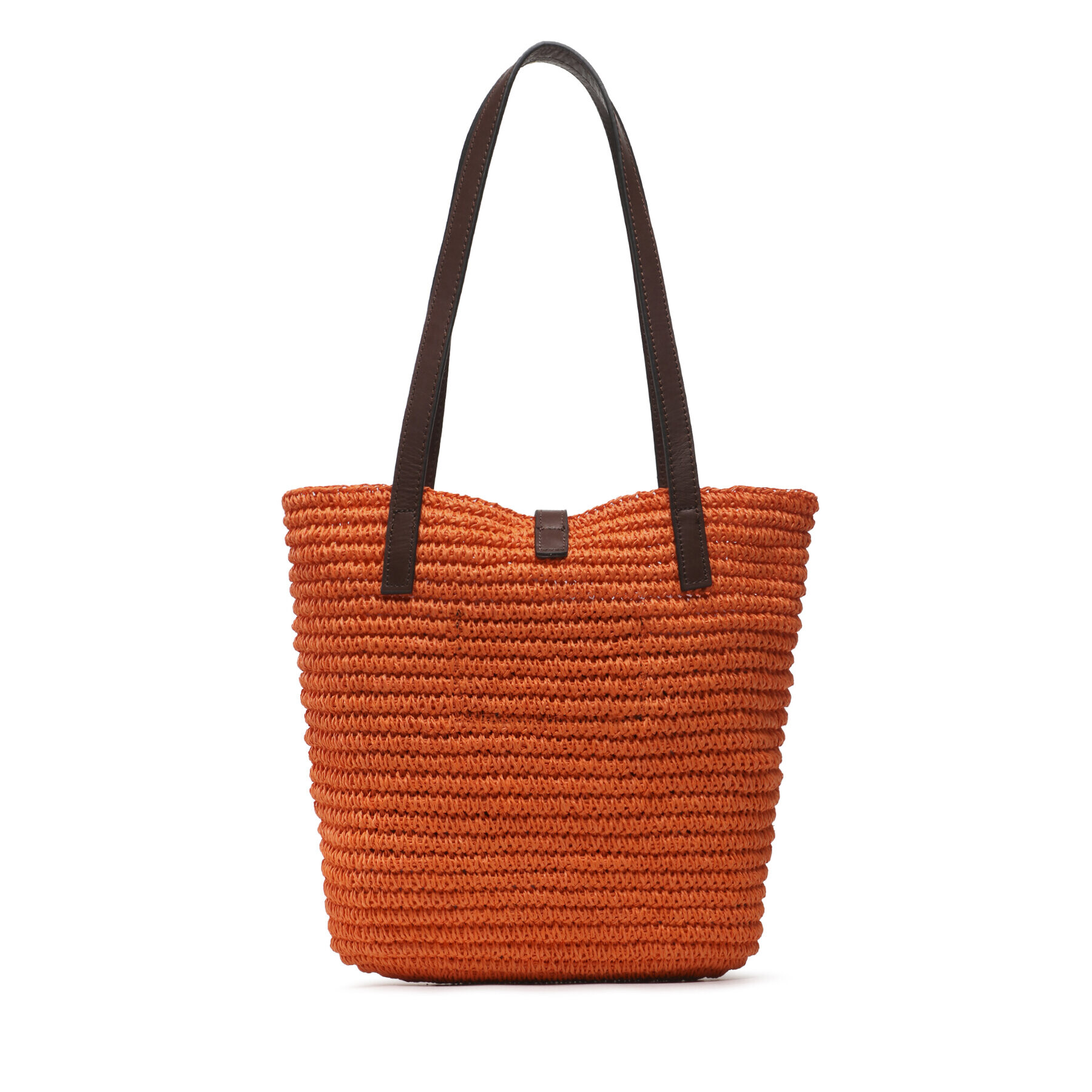 Kurt Geiger Kabelka Hampton Raffia Tote 9795591449 Oranžová - Pepit.cz