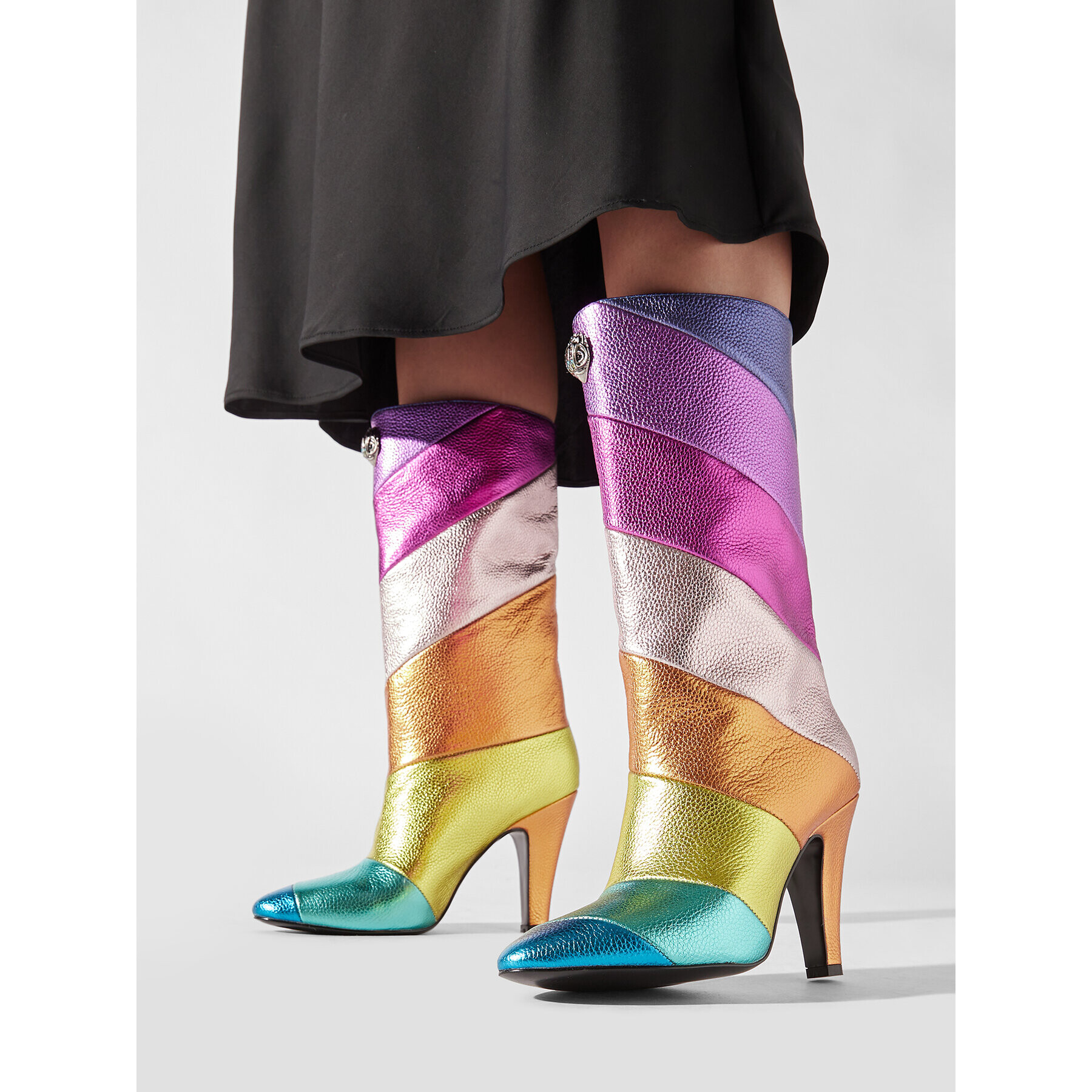 Kurt Geiger Kozačky Rainbow Kensington Boot 9419069109 Barevná - Pepit.cz