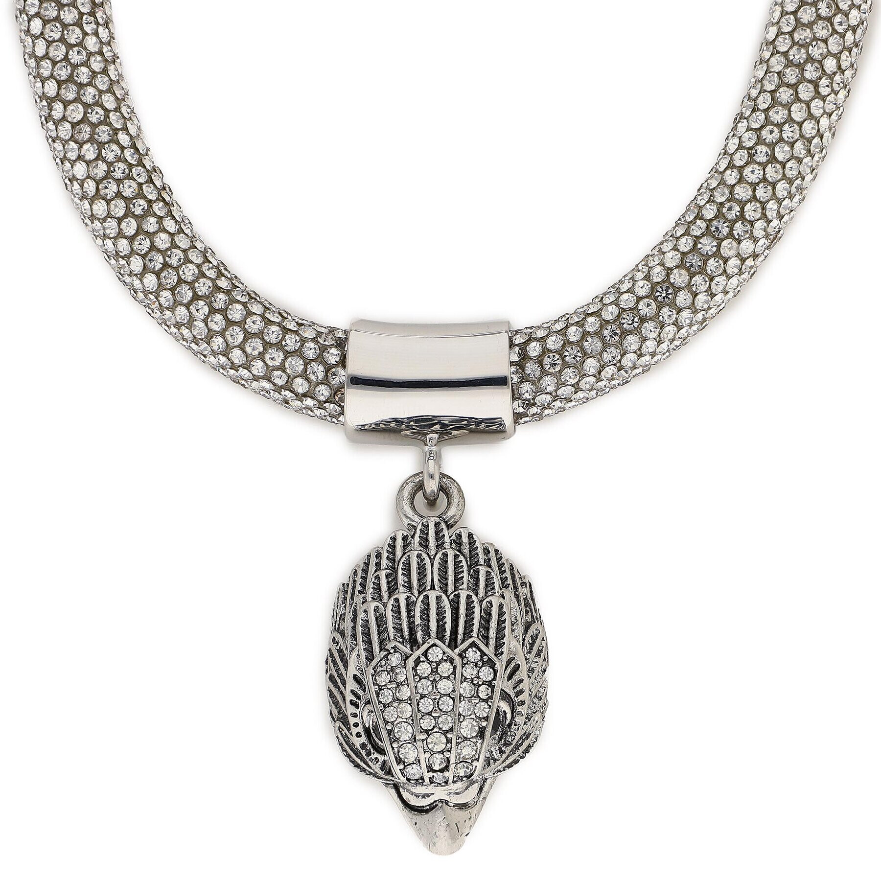 Kurt Geiger Náhrdelník Crystal Rope Necklace 9635563999 Stříbrná - Pepit.cz