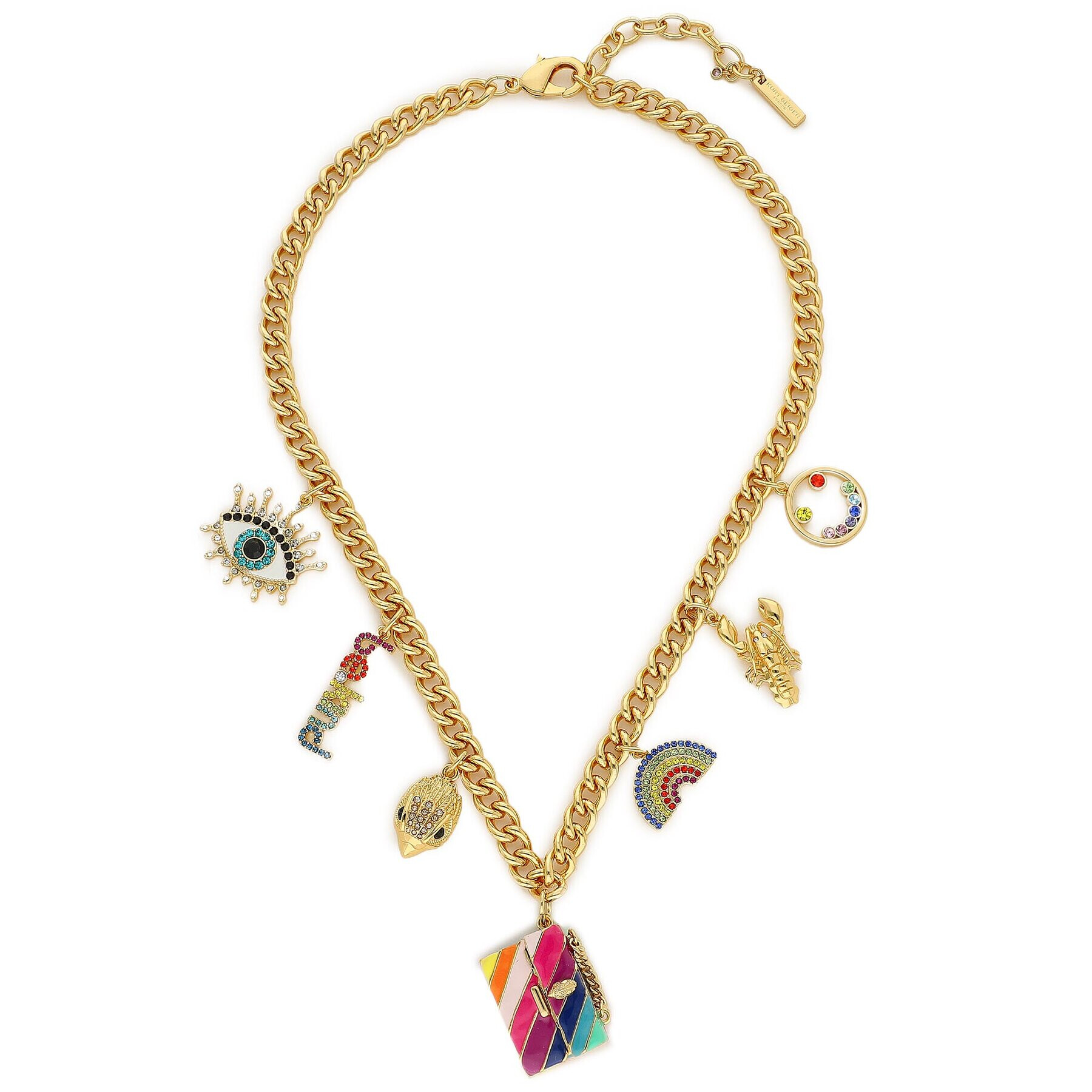 Kurt Geiger Náhrdelník Multi Charms Necklace 8840861429 Zlatá - Pepit.cz