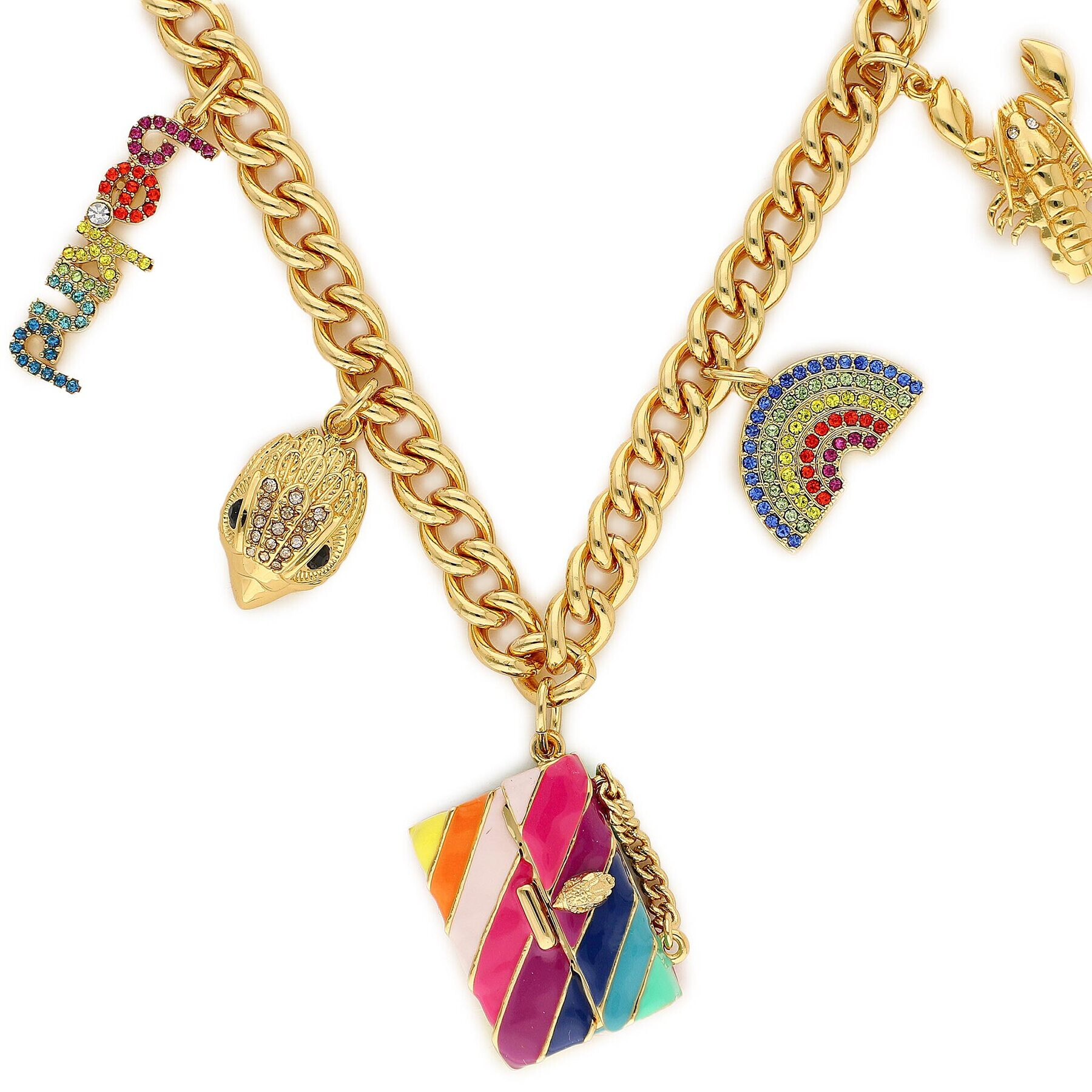 Kurt Geiger Náhrdelník Multi Charms Necklace 8840861429 Zlatá - Pepit.cz