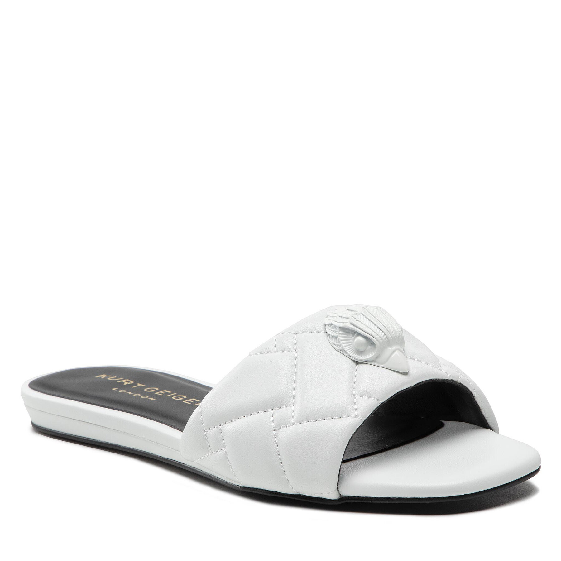 Kurt Geiger Nazouváky Kensington Flat Sandal 8496110109 Bílá - Pepit.cz