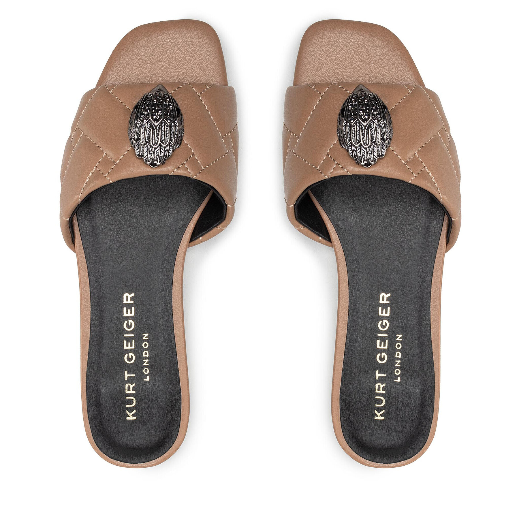 Kurt Geiger Nazouváky Kensington Flat Sandal 8496148109 Bílá - Pepit.cz