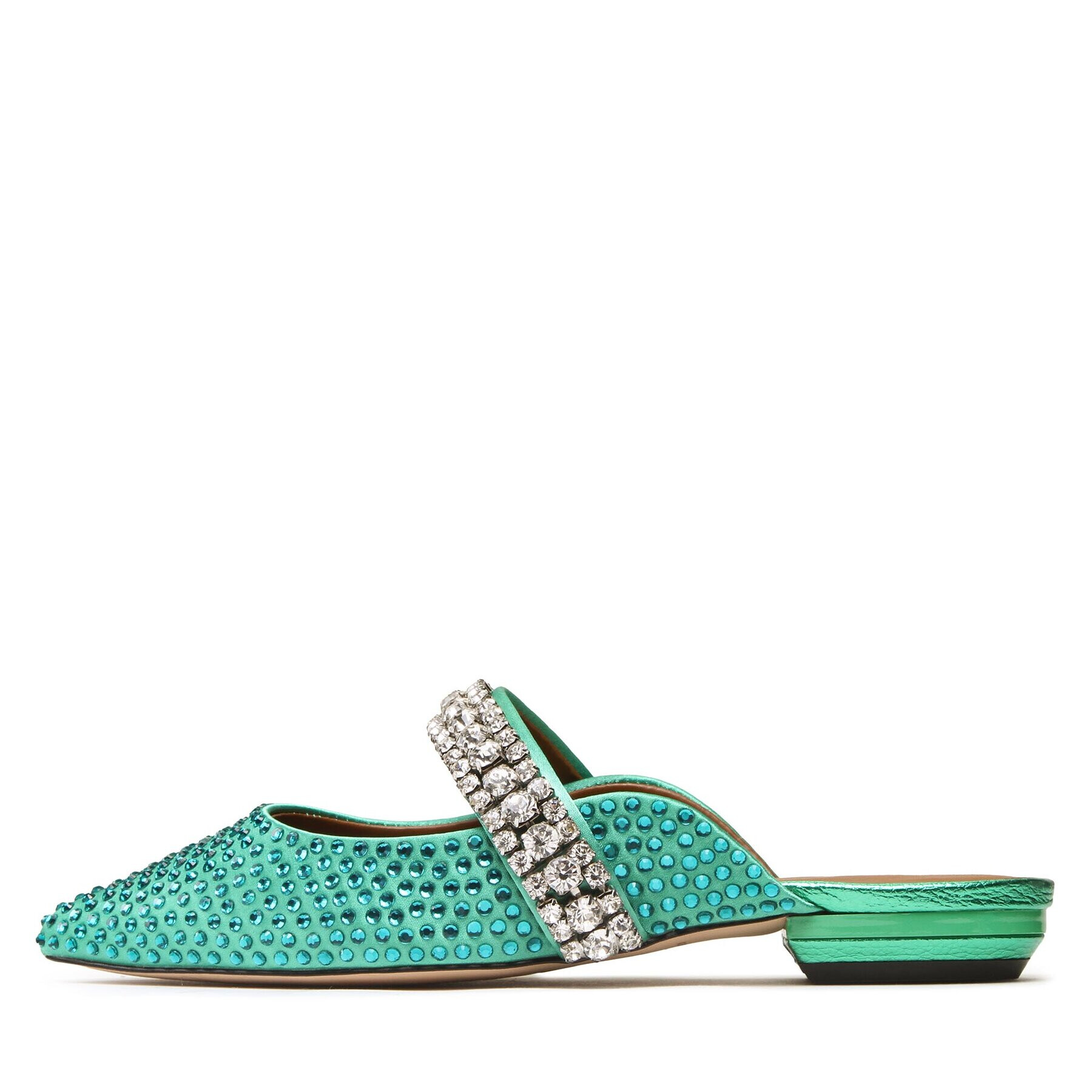 Kurt Geiger Nazouváky Princley Crystals 9563087609 Zelená - Pepit.cz