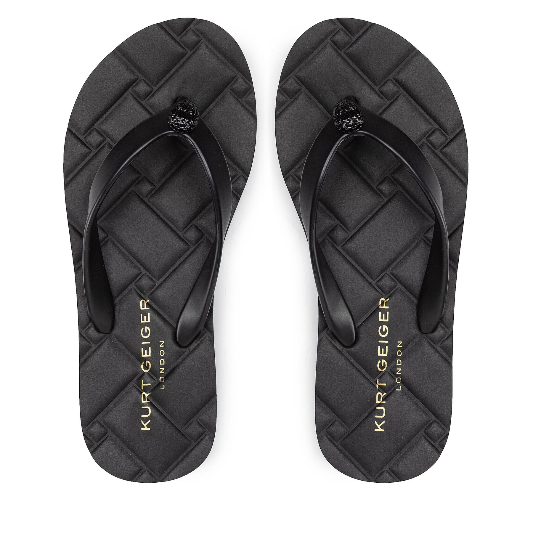 Kurt Geiger Žabky Kensington Q Flip Flop 8915300979 Černá - Pepit.cz