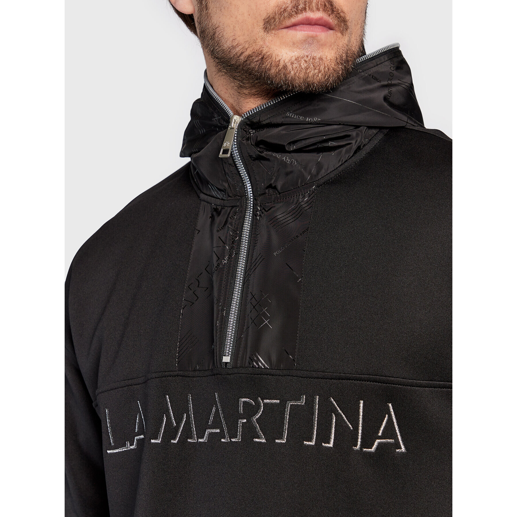 La Martina Mikina UMF317 FP546 Černá Regular Fit - Pepit.cz