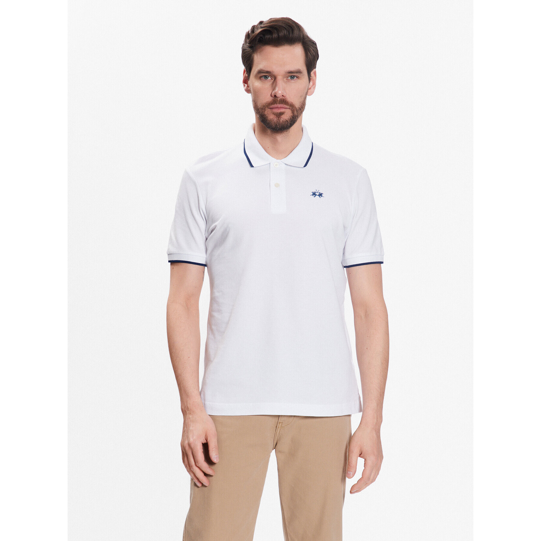 La Martina Polokošile BPMP04 PK031 Bílá Regular Fit - Pepit.cz