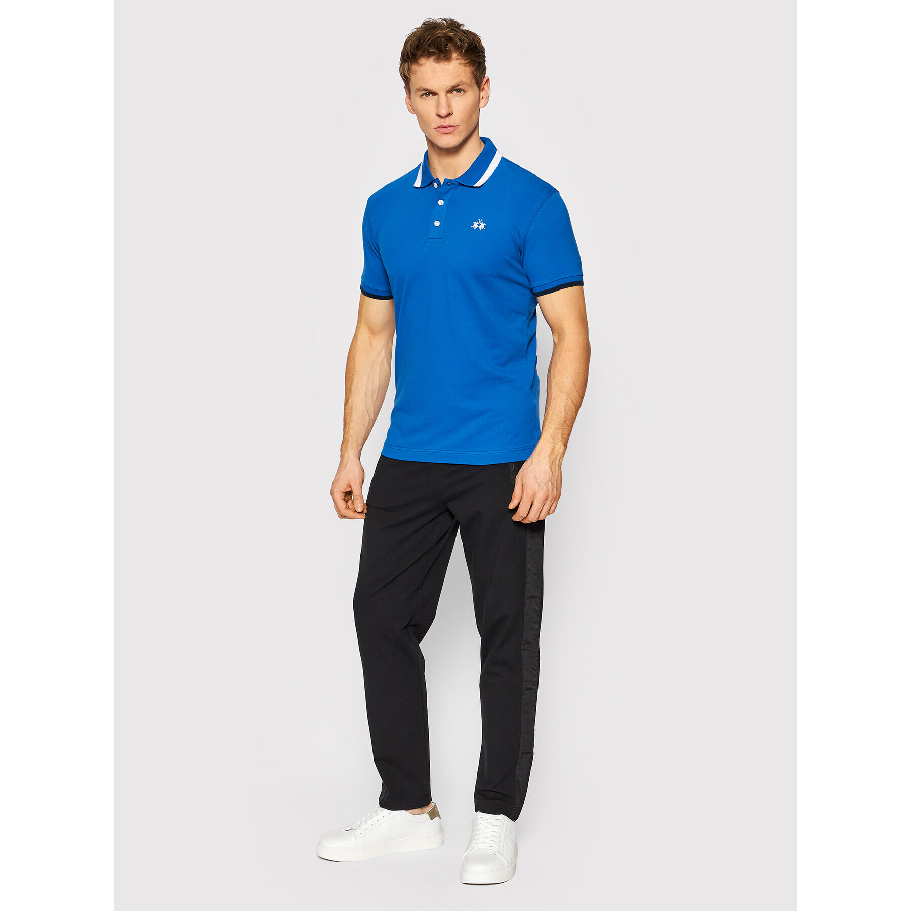 La Martina Polokošile TMP006 PK001 Modrá Slim Fit - Pepit.cz