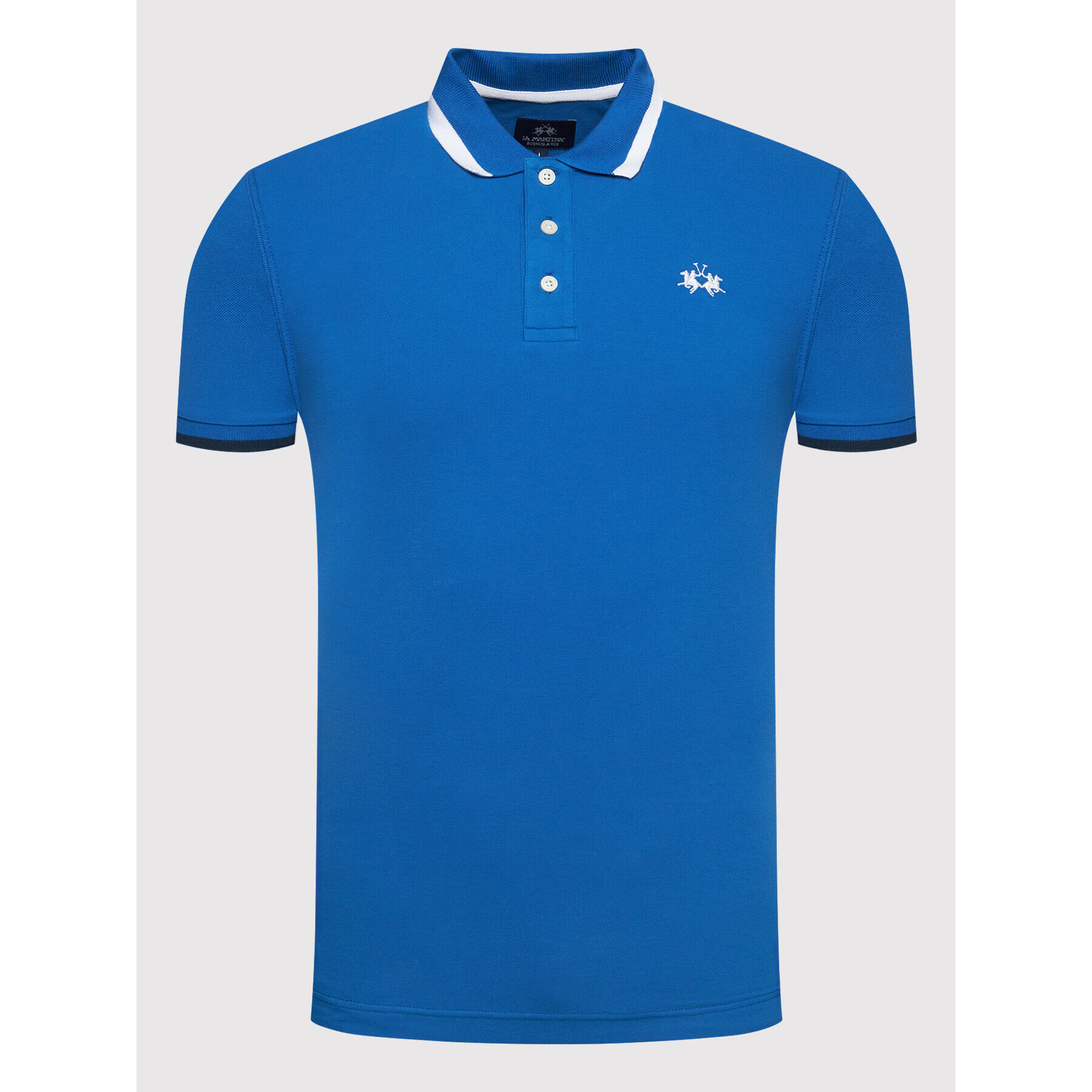 La Martina Polokošile TMP006 PK001 Modrá Slim Fit - Pepit.cz