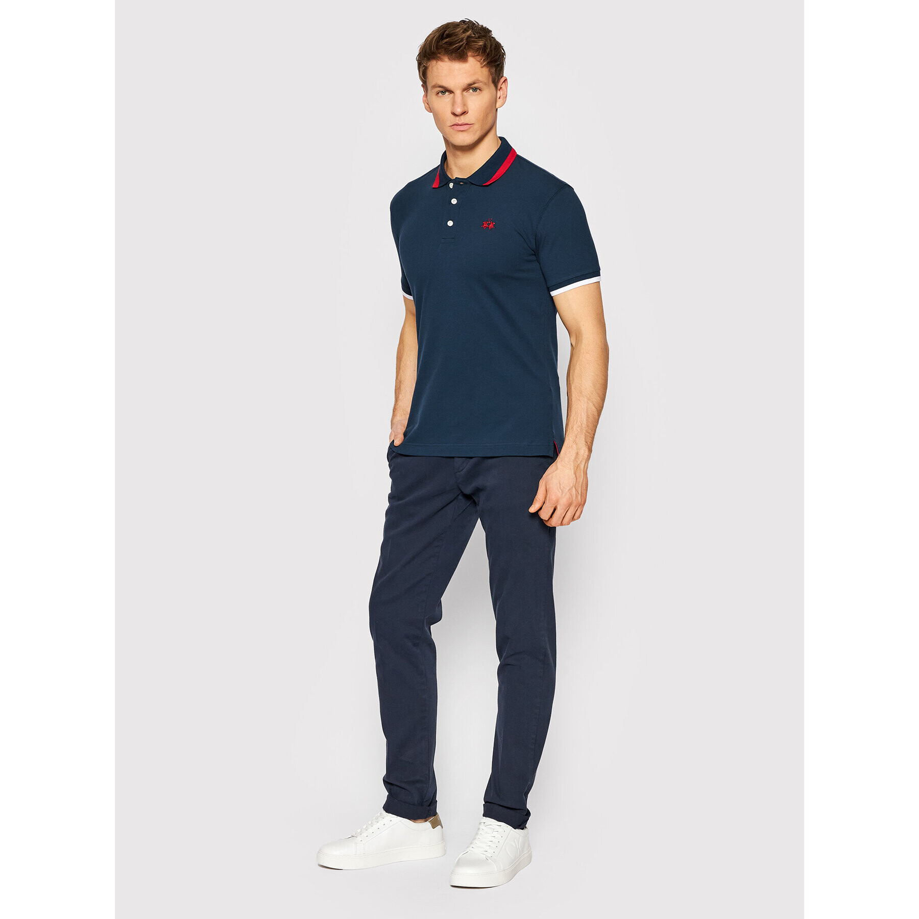 La Martina Polokošile TMP006 PK001 Tmavomodrá Slim Fit - Pepit.cz