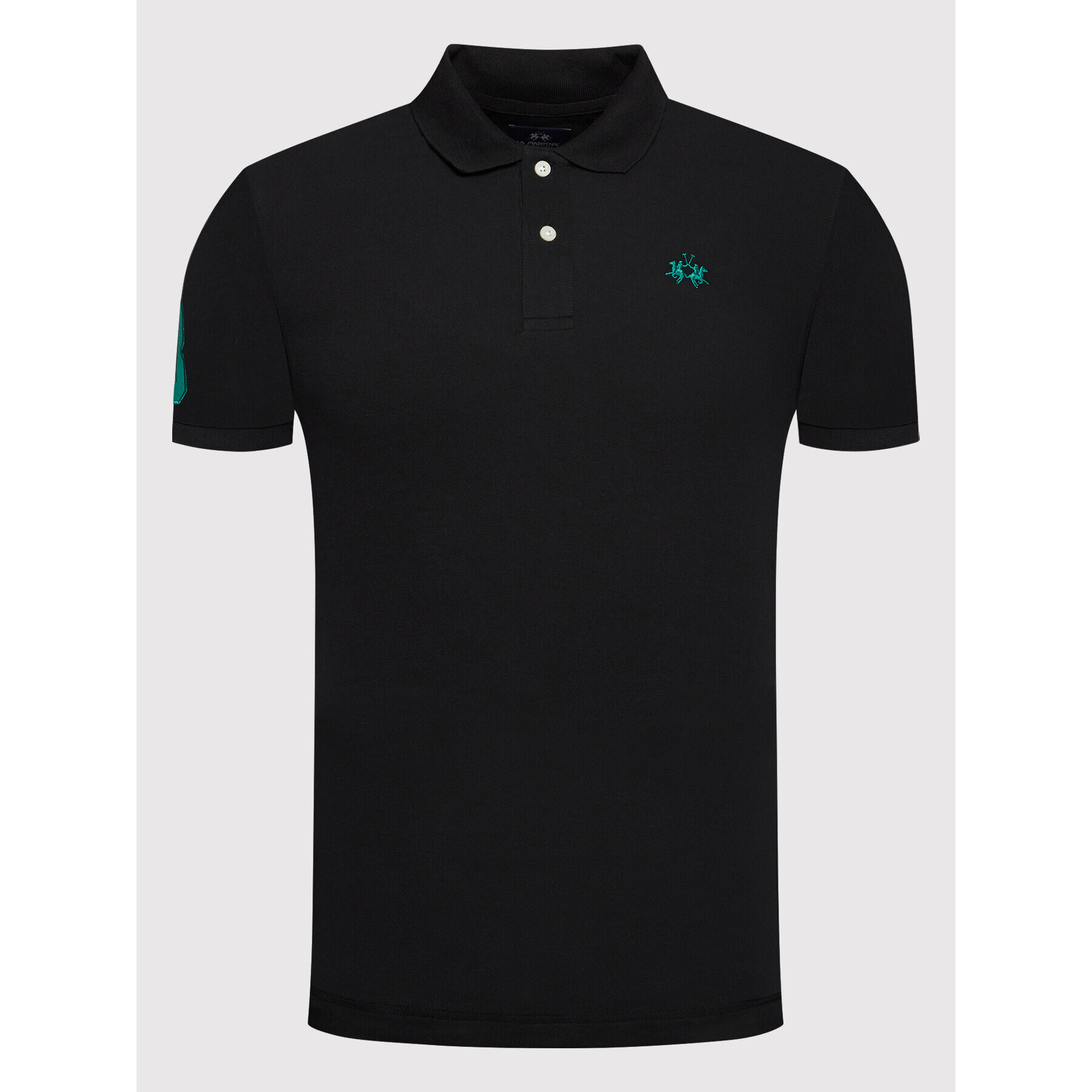 La Martina Polokošile TMP300 PK001 Černá Slim Fit - Pepit.cz