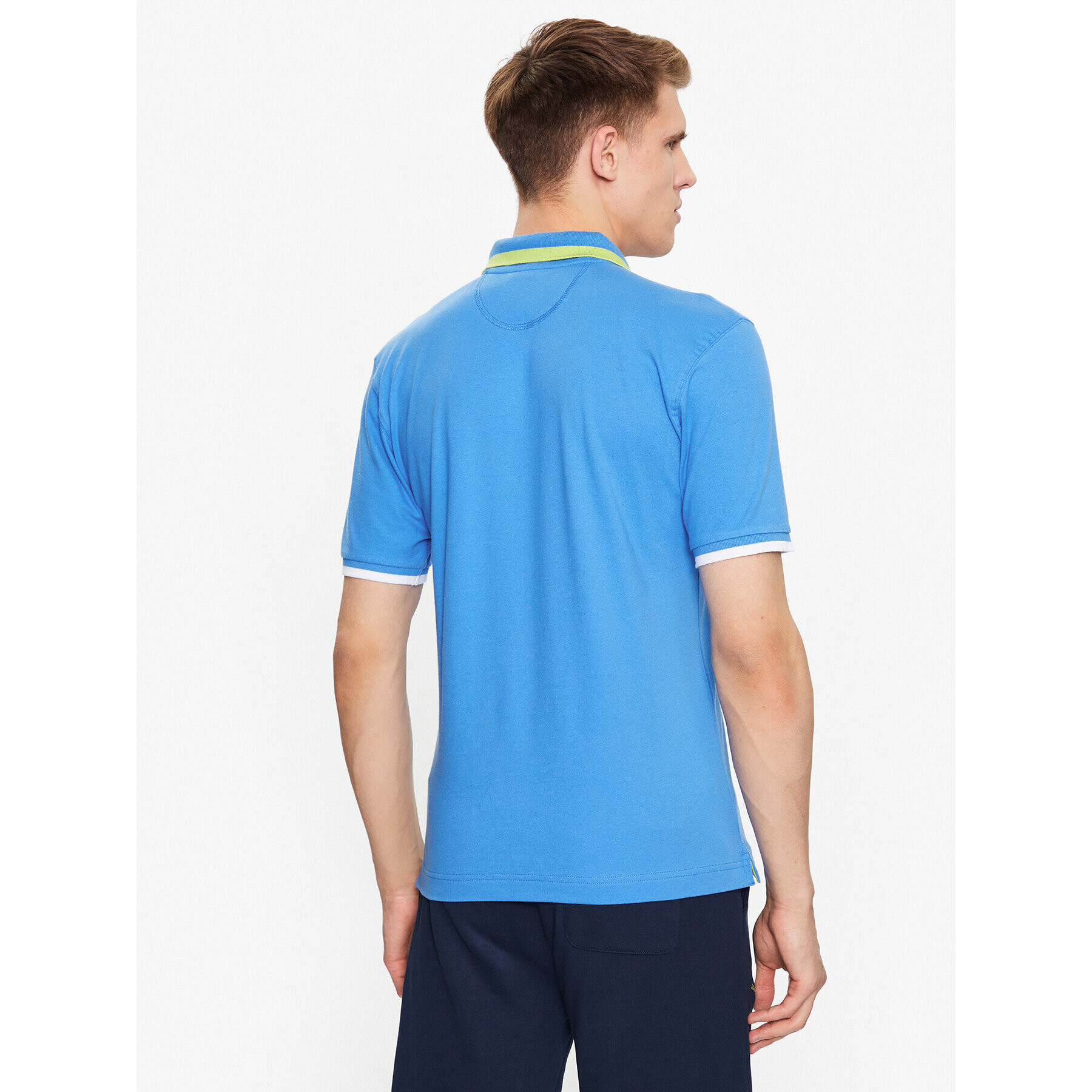 La Martina Polokošile VMP006 PK001 Modrá Slim Fit - Pepit.cz