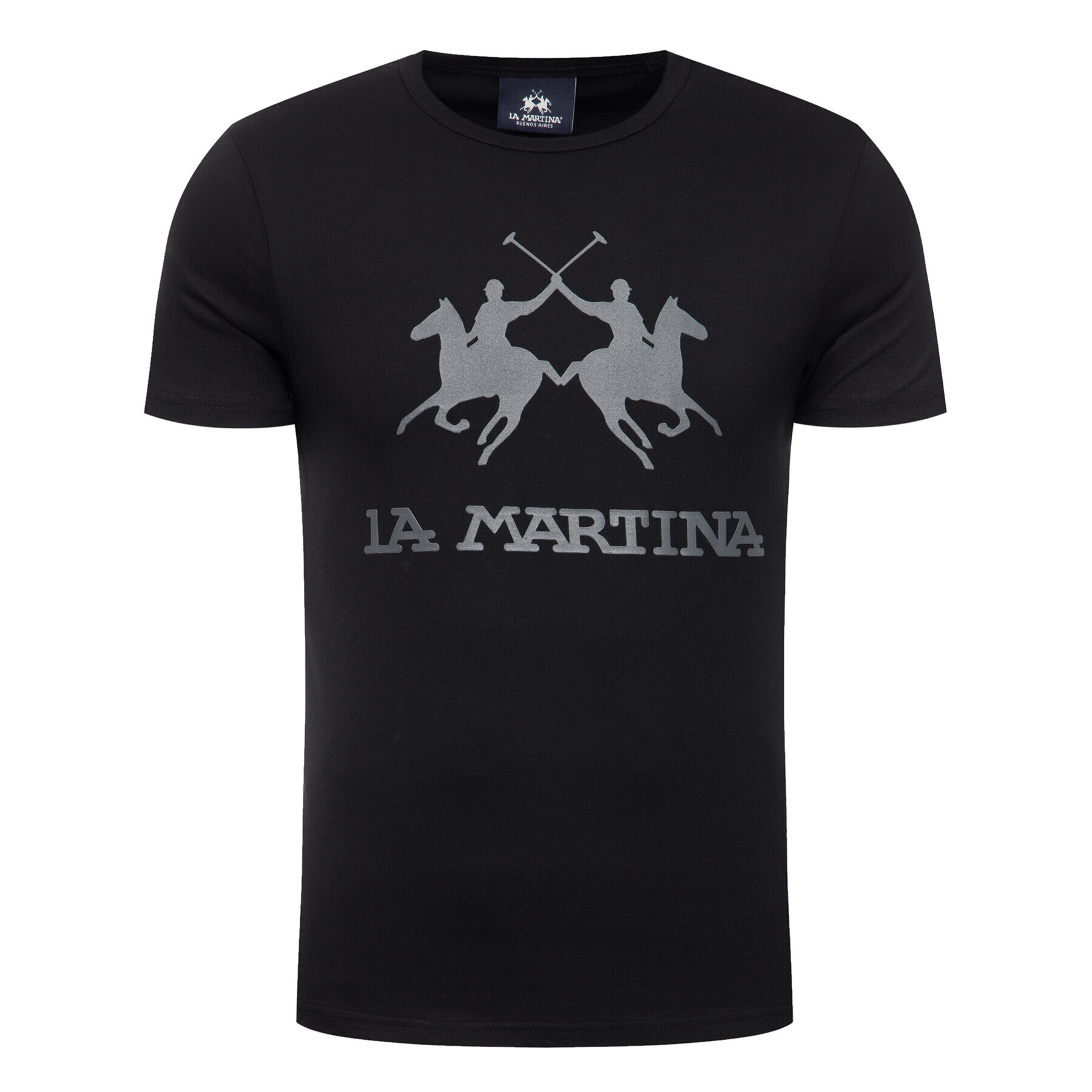 La Martina T-Shirt CCMR01 JS206 Černá Regular Fit - Pepit.cz