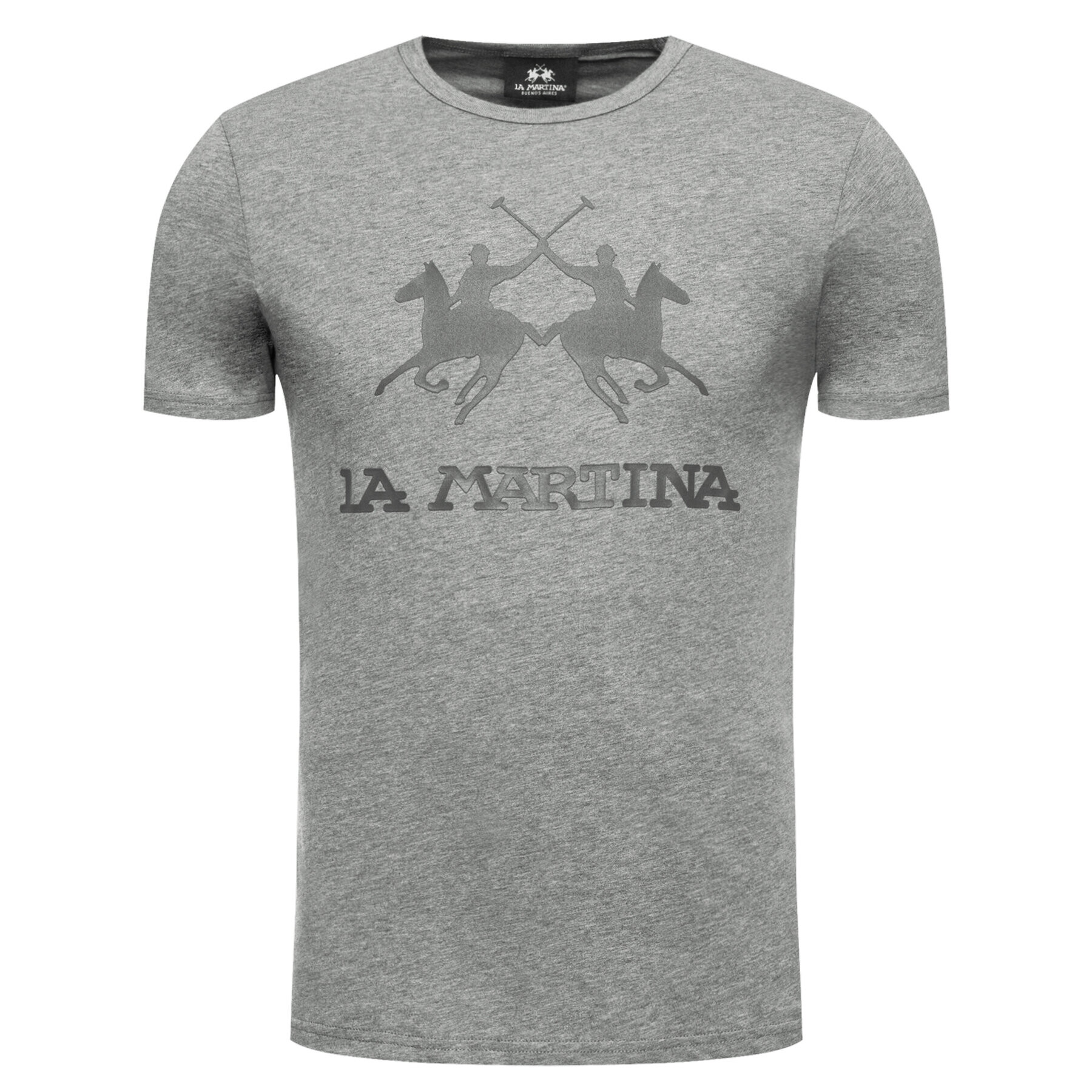 La Martina T-Shirt CCMR01 JS206 Šedá Regular Fit - Pepit.cz