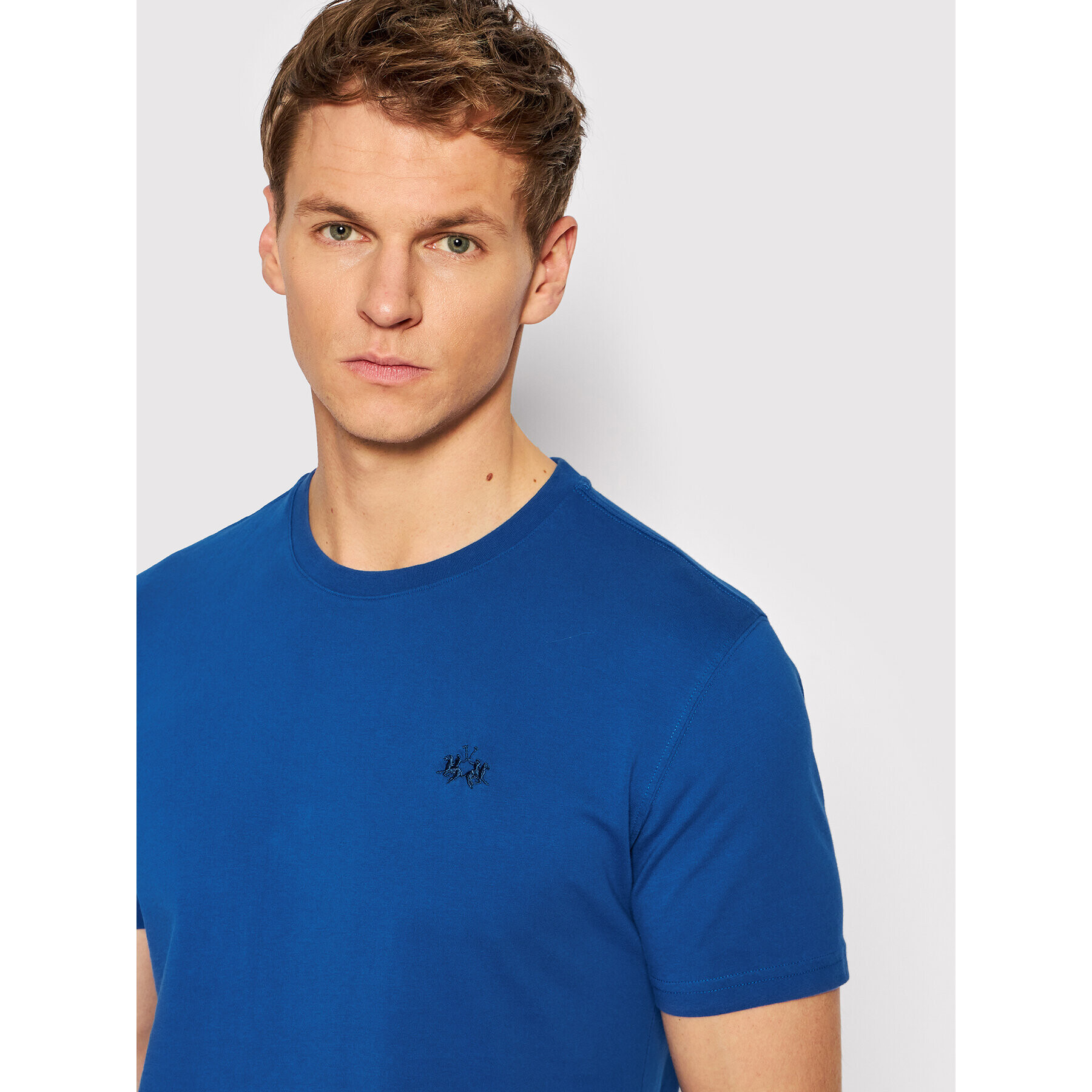 La Martina T-Shirt TMR004 JS206 Modrá Regular Fit - Pepit.cz