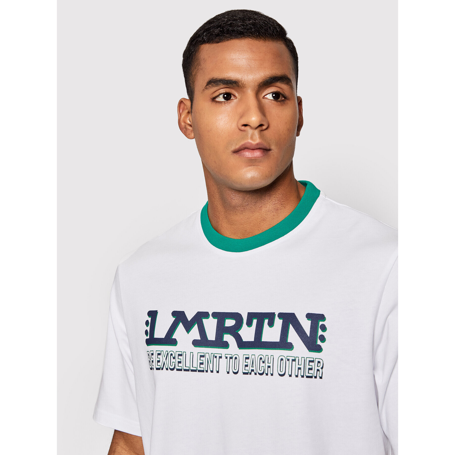 La Martina T-Shirt TMR302 JS303 Bílá Oversize - Pepit.cz