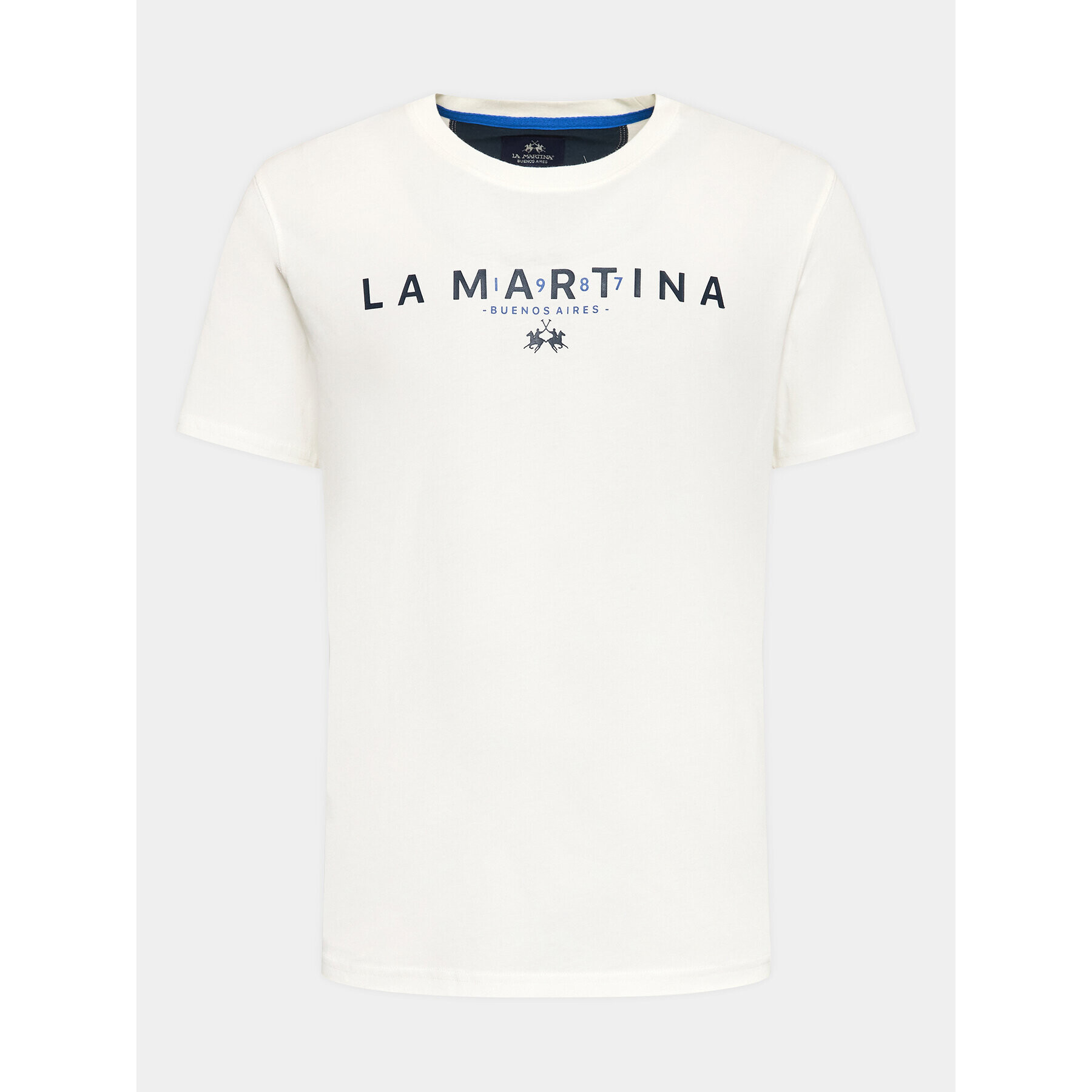 La Martina T-Shirt WMR005 JS206 Bílá Regular Fit - Pepit.cz