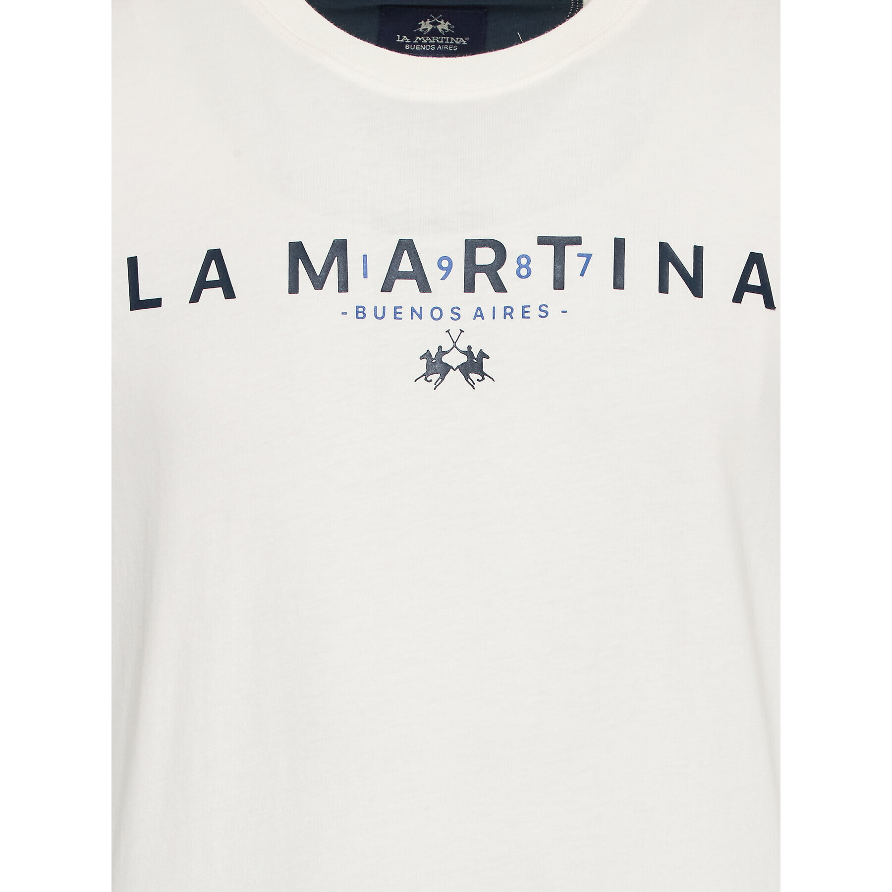 La Martina T-Shirt WMR005 JS206 Bílá Regular Fit - Pepit.cz