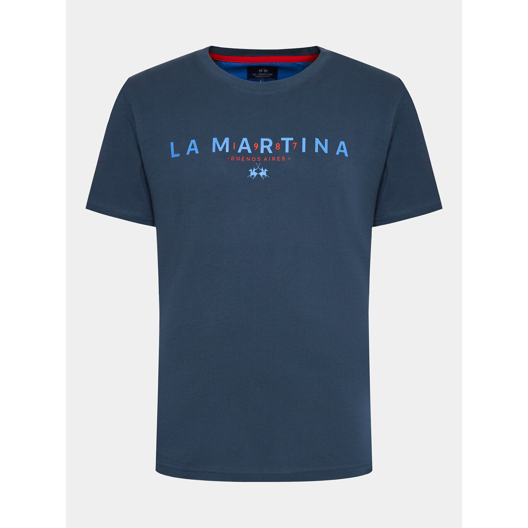 La Martina T-Shirt WMR005 JS206 Tmavomodrá Regular Fit - Pepit.cz