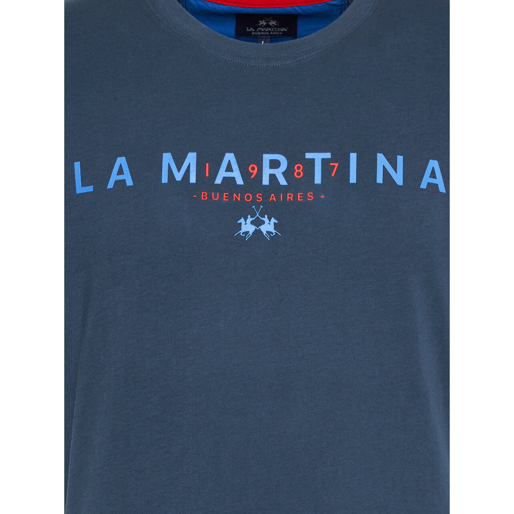 La Martina T-Shirt WMR005 JS206 Tmavomodrá Regular Fit - Pepit.cz