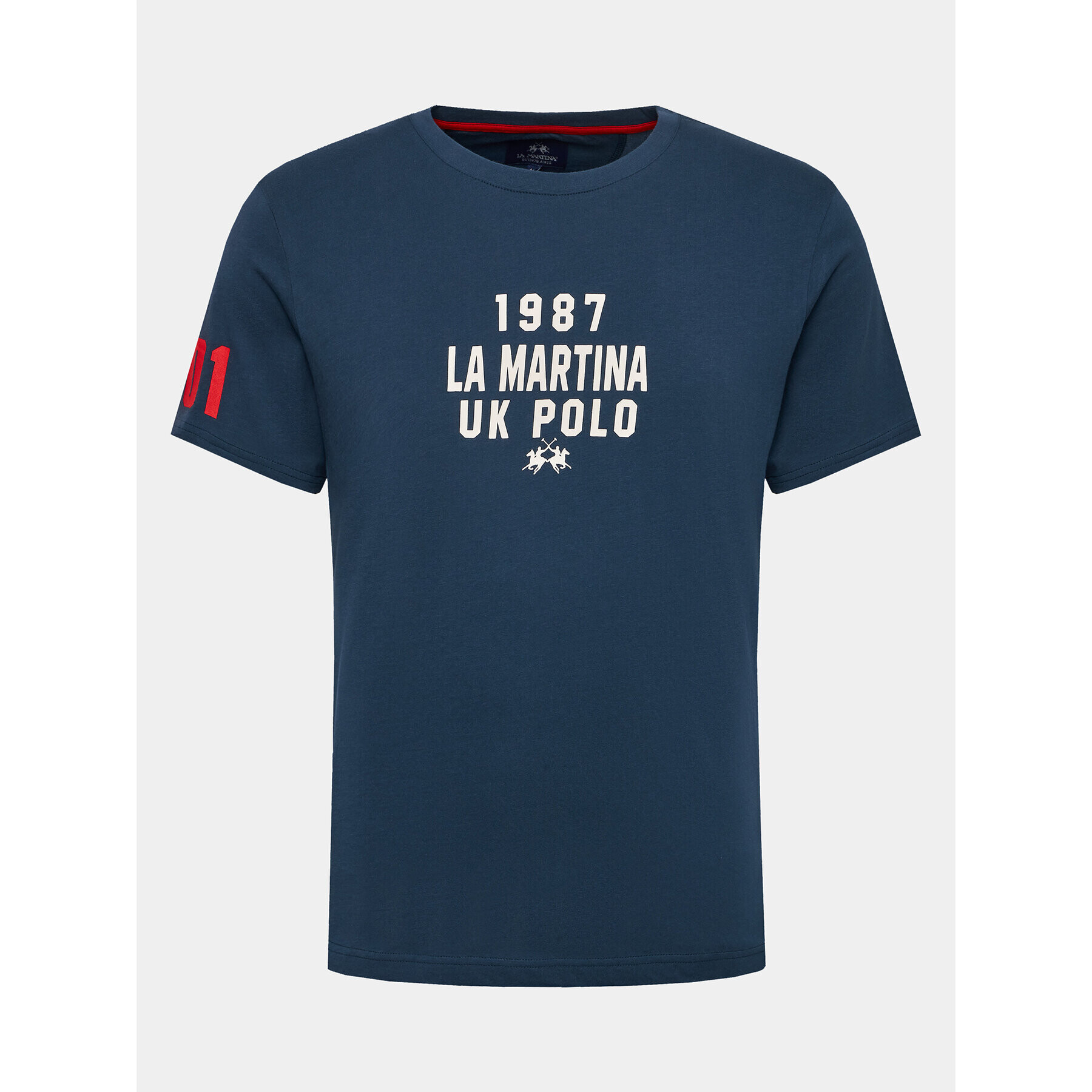 La Martina T-Shirt WMR304 JS206 Tmavomodrá Regular Fit - Pepit.cz