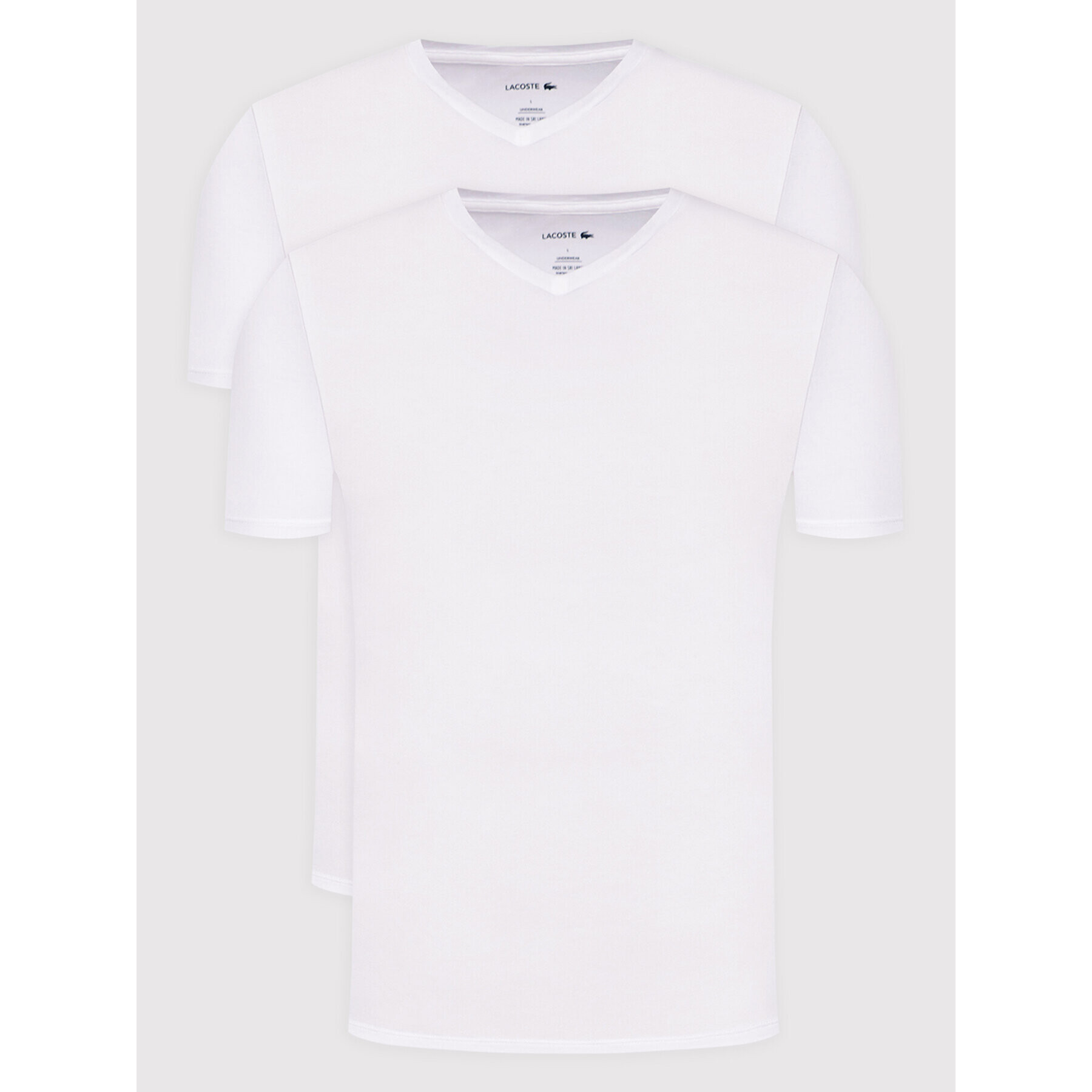 Lacoste 2-dílná sada T-shirts TH3457 Bílá Regular Fit - Pepit.cz