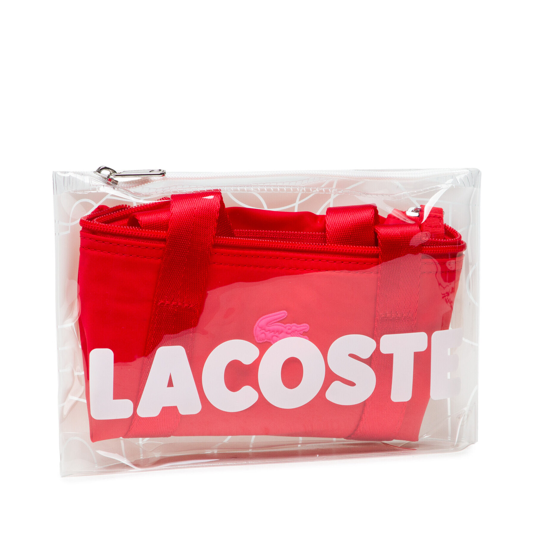 Lacoste Kabelka Xs Shopping Bag NF3620YA Červená - Pepit.cz