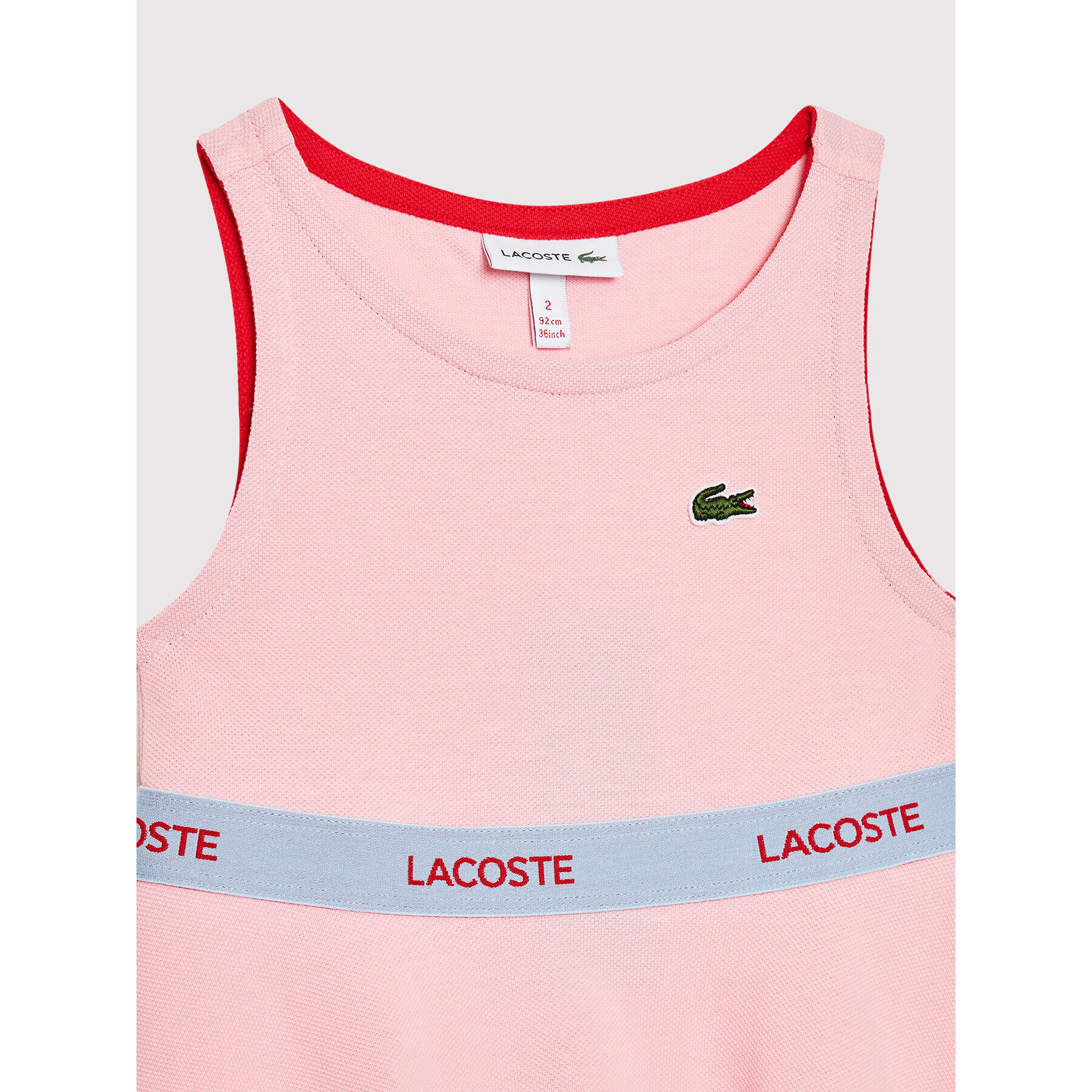 Lacoste Každodenní šaty EJ6621 Růžová Regular Fit - Pepit.cz