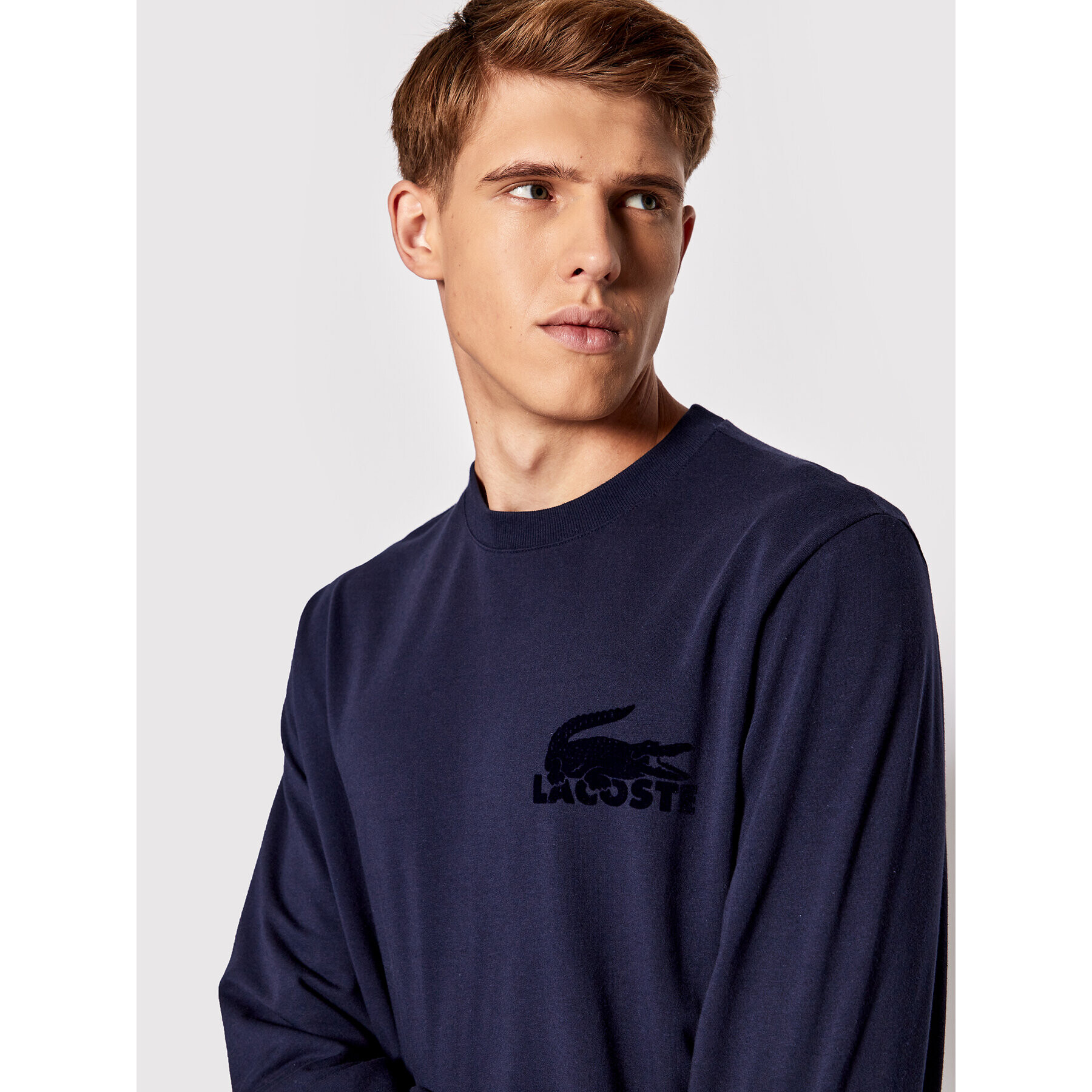 Lacoste Mikina SH7477 Tmavomodrá Regular Fit - Pepit.cz