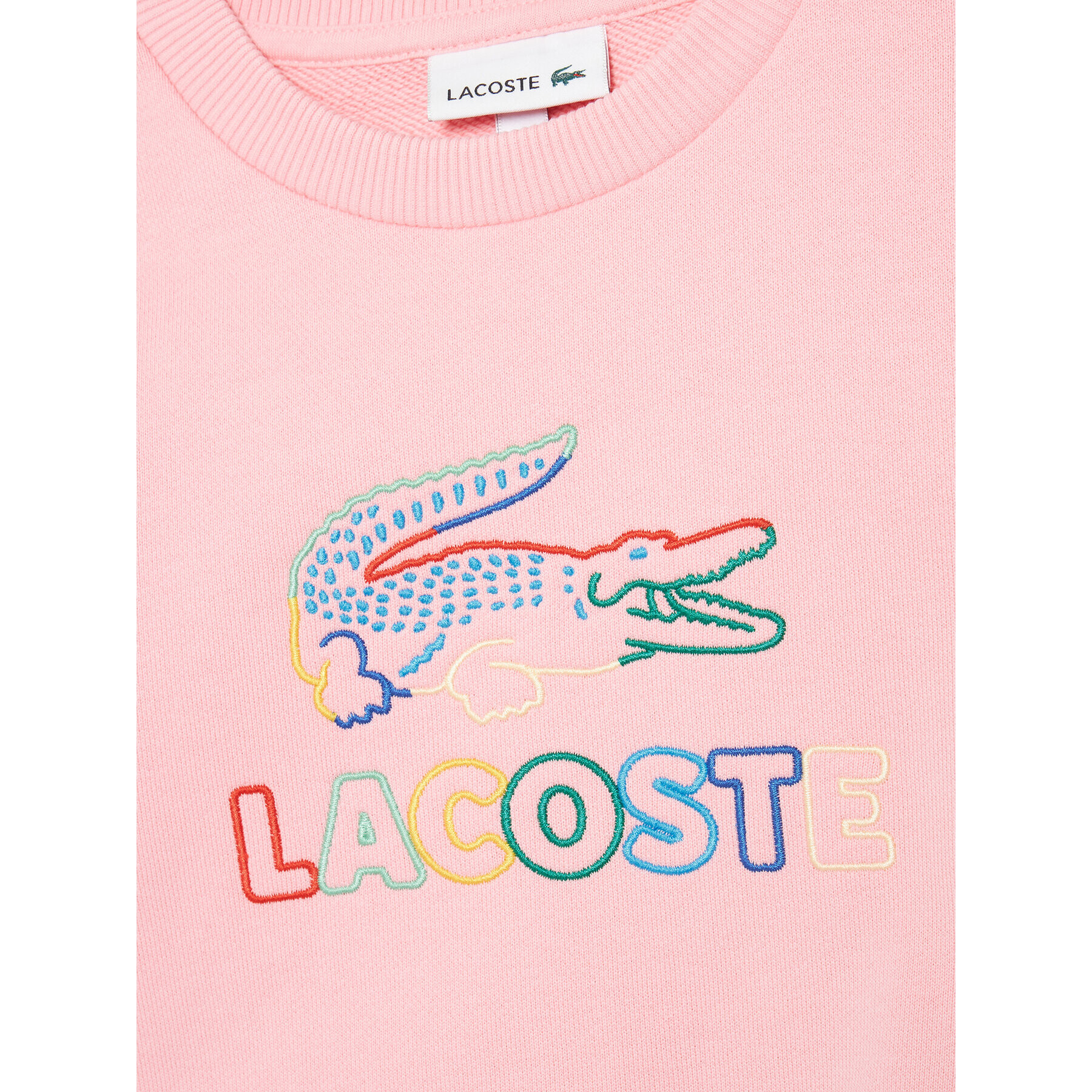 Lacoste Mikina SJ2583 Růžová Regular Fit - Pepit.cz