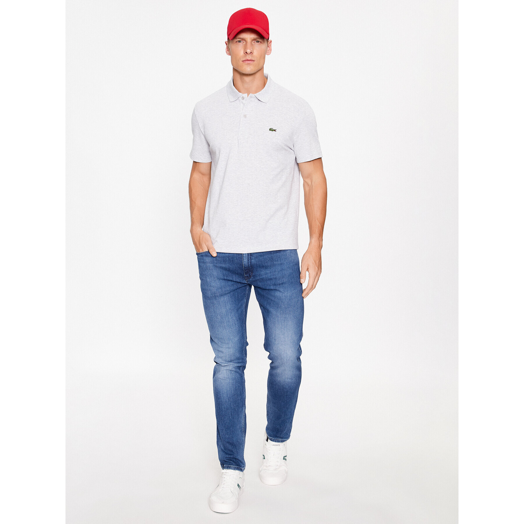 Lacoste Polokošile DH0783 Šedá Regular Fit - Pepit.cz