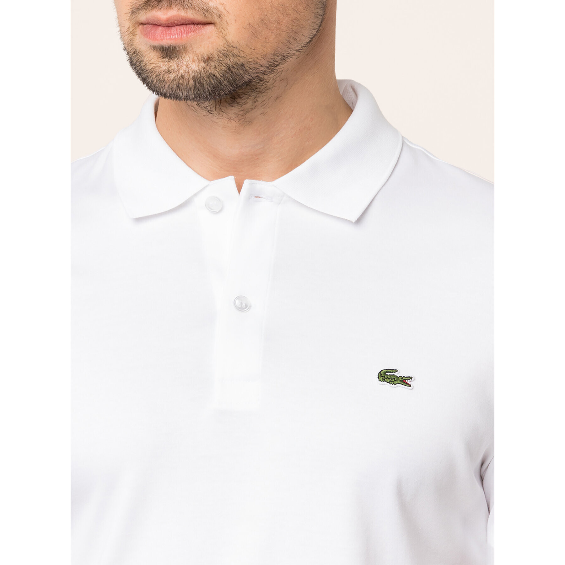 Lacoste Polokošile DH2050 Bílá Regular Fit - Pepit.cz