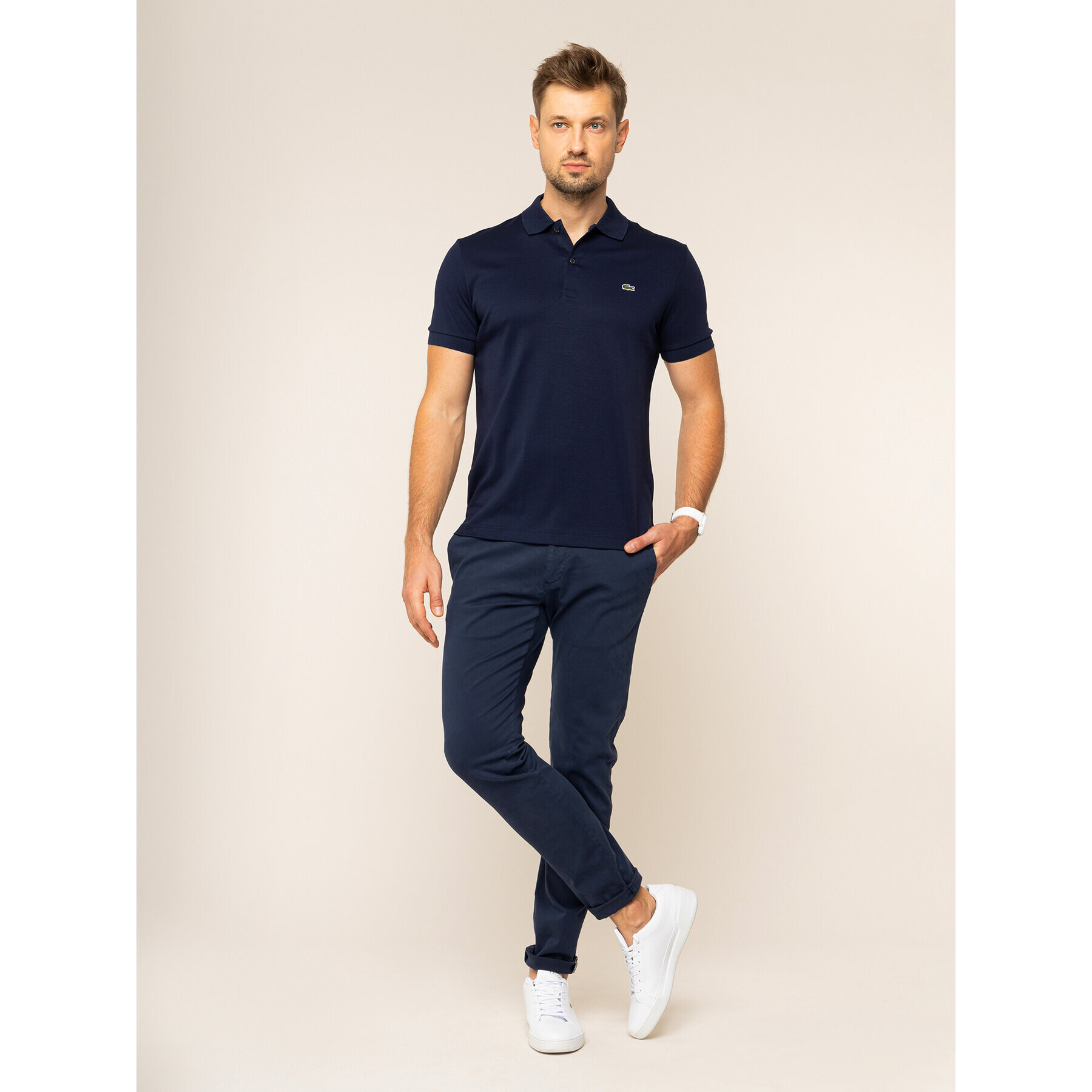 Lacoste Polokošile DH2050 Tmavomodrá Regular Fit - Pepit.cz