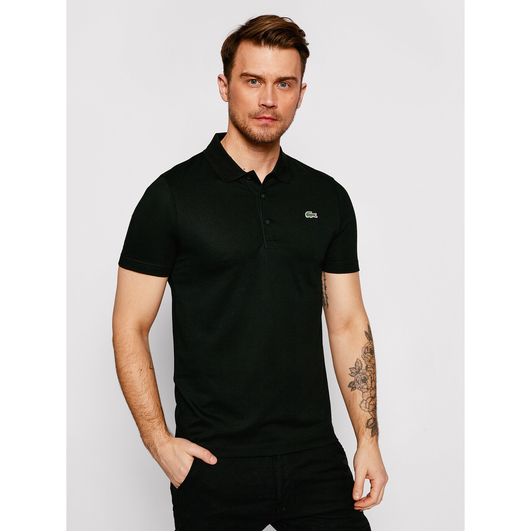 Lacoste Polokošile DH2881 Černá Regular Fit - Pepit.cz