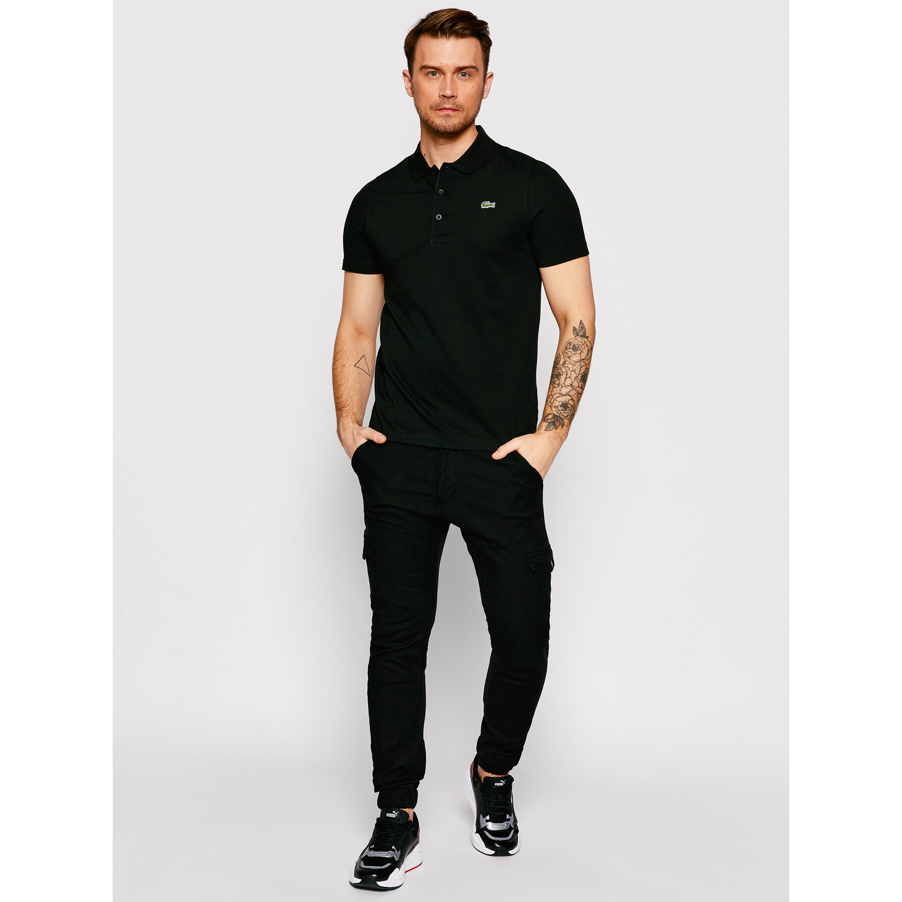 Lacoste Polokošile DH2881 Černá Regular Fit - Pepit.cz