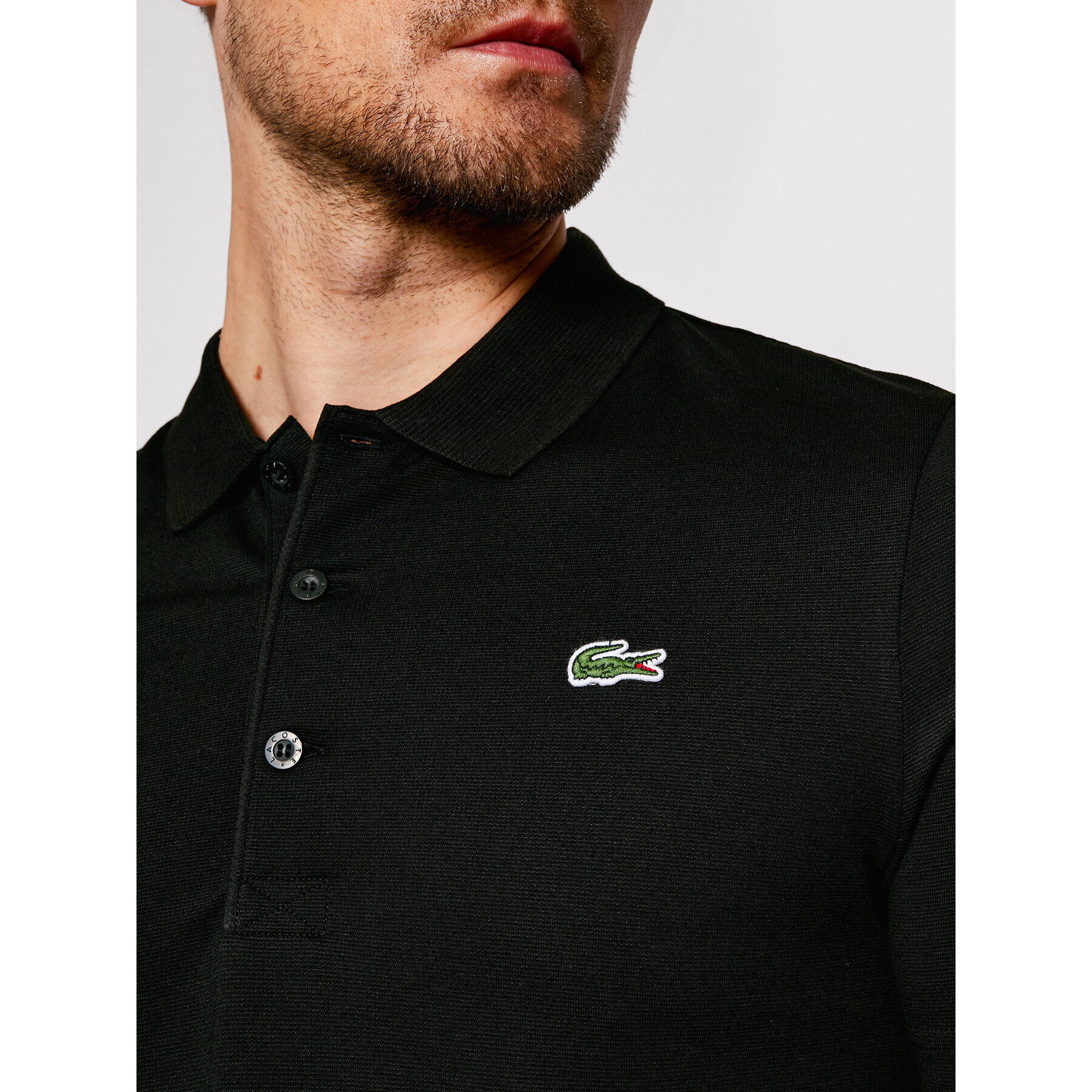 Lacoste Polokošile DH2881 Černá Regular Fit - Pepit.cz